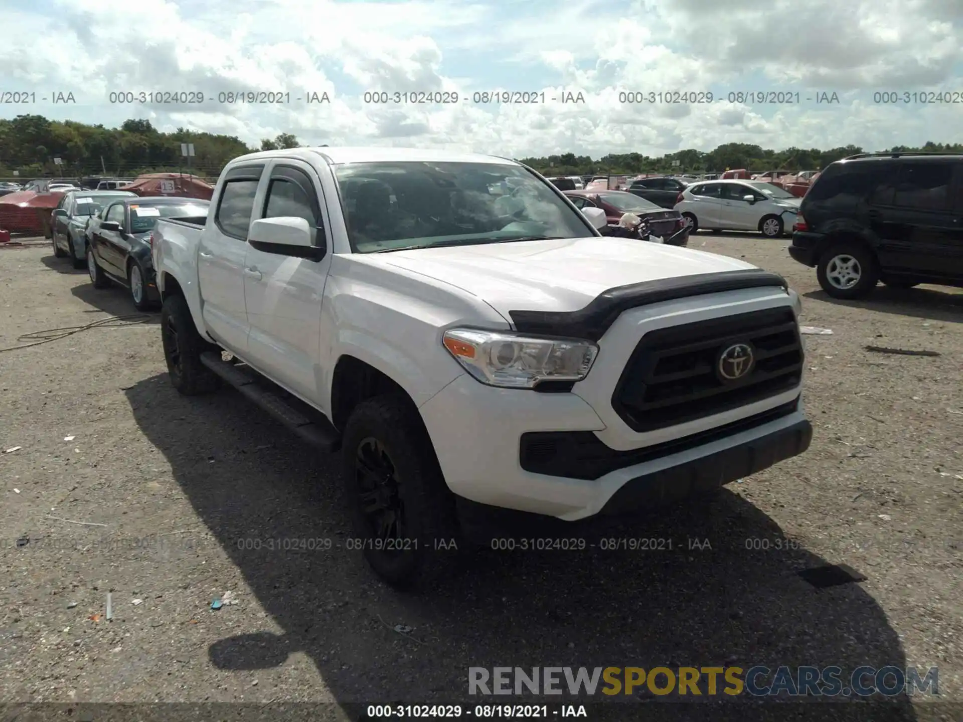 1 Photograph of a damaged car 3TMCZ5AN8LM299510 TOYOTA TACOMA 4WD 2020