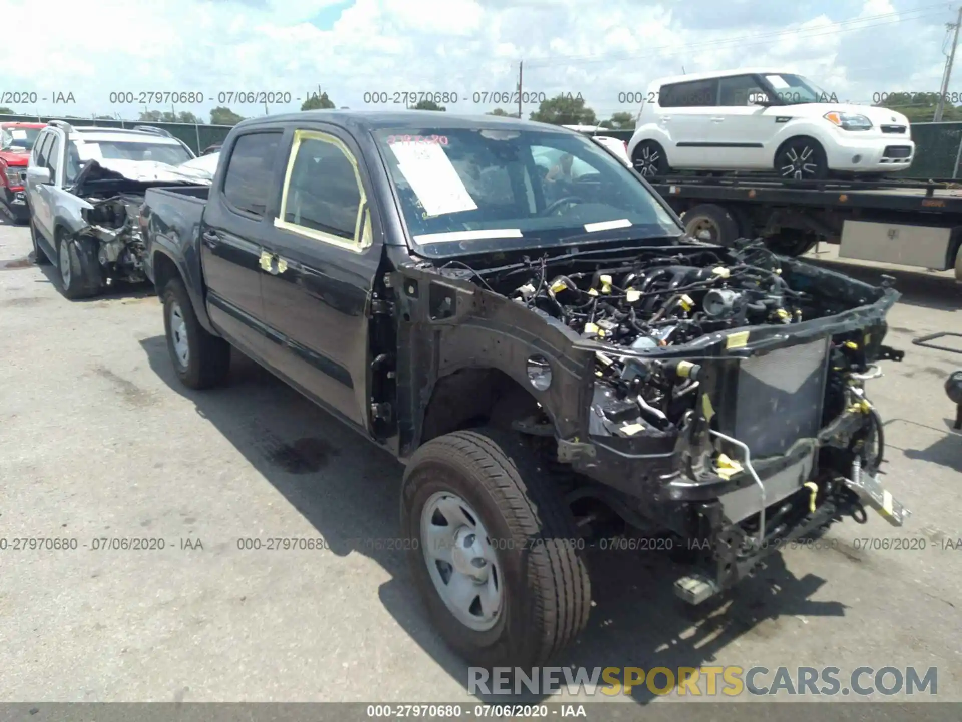 1 Photograph of a damaged car 3TMCZ5AN8LM300039 TOYOTA TACOMA 4WD 2020