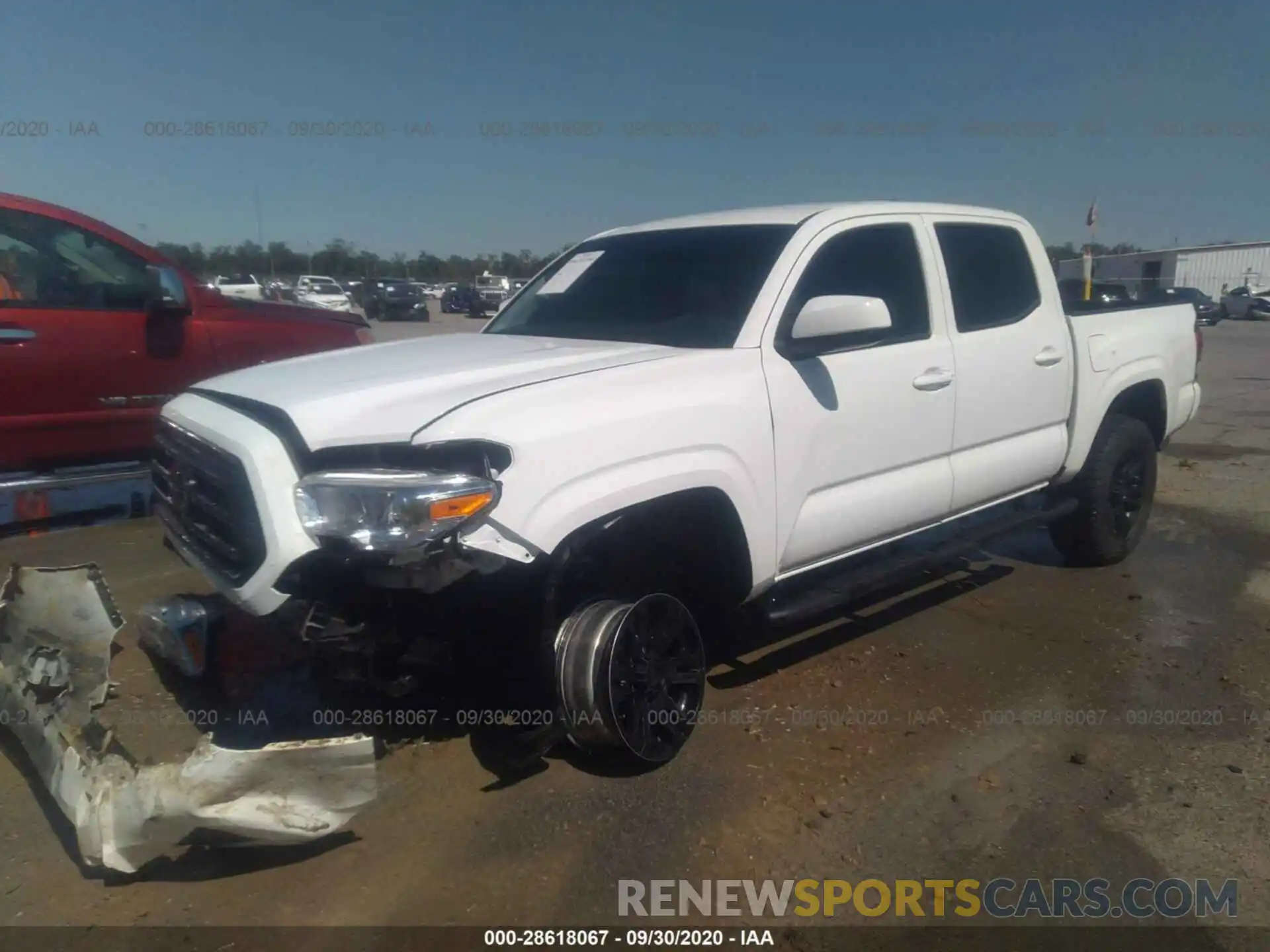 2 Photograph of a damaged car 3TMCZ5AN8LM300722 TOYOTA TACOMA 4WD 2020