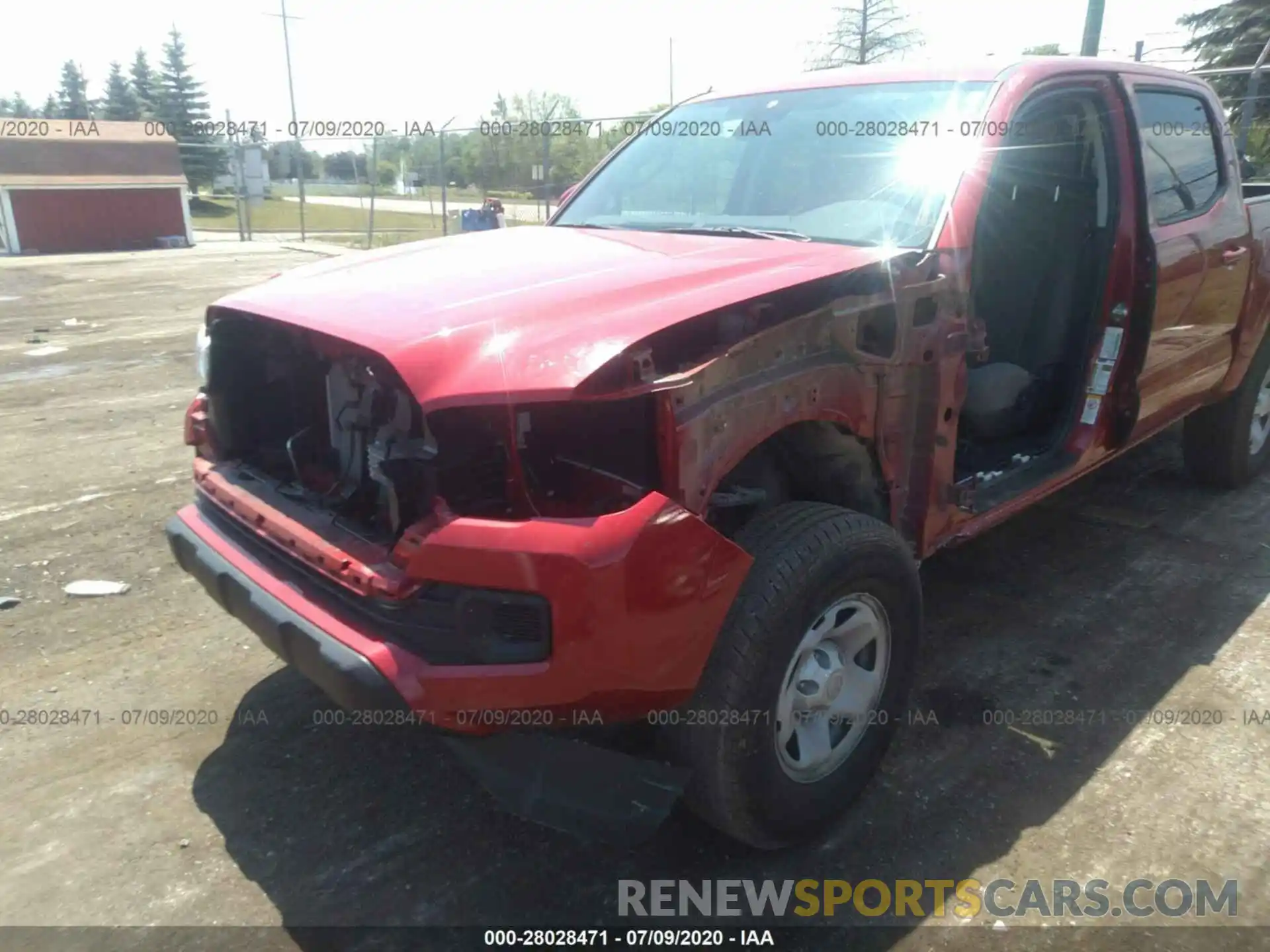 6 Photograph of a damaged car 3TMCZ5AN8LM301997 TOYOTA TACOMA 4WD 2020