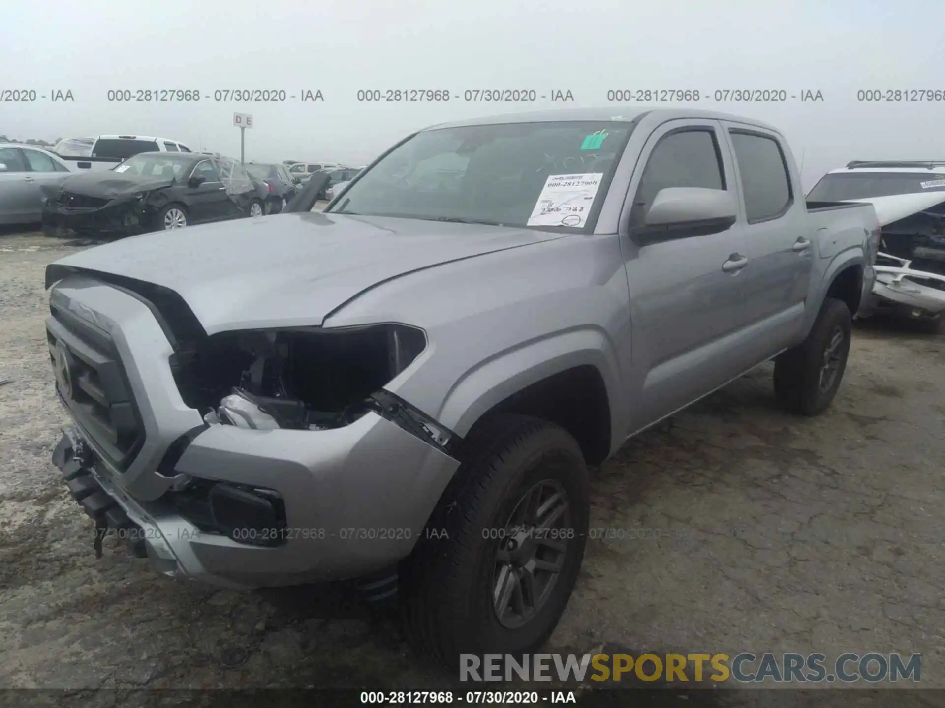 2 Photograph of a damaged car 3TMCZ5AN8LM314524 TOYOTA TACOMA 4WD 2020