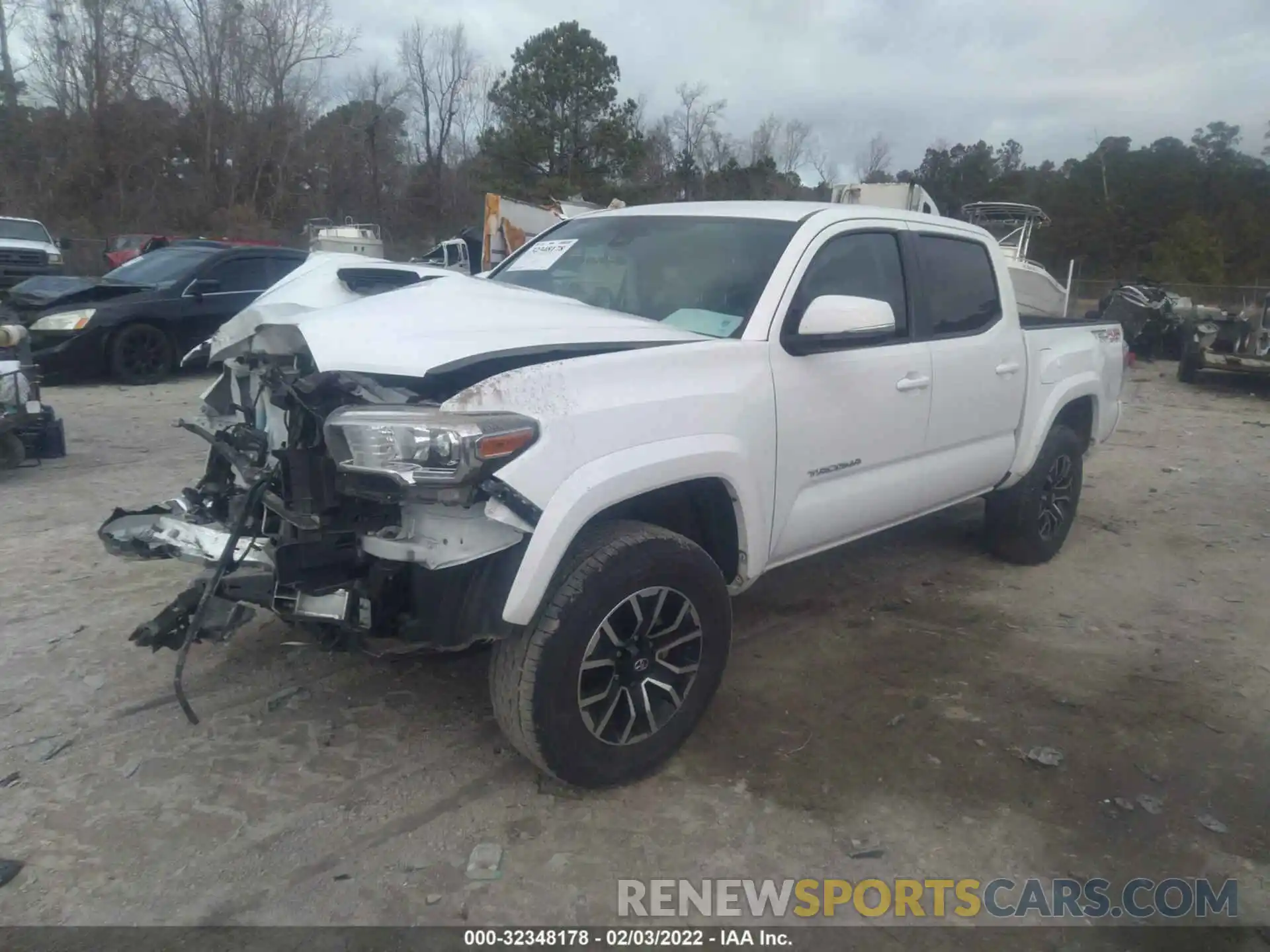 2 Photograph of a damaged car 3TMCZ5AN8LM316872 TOYOTA TACOMA 4WD 2020