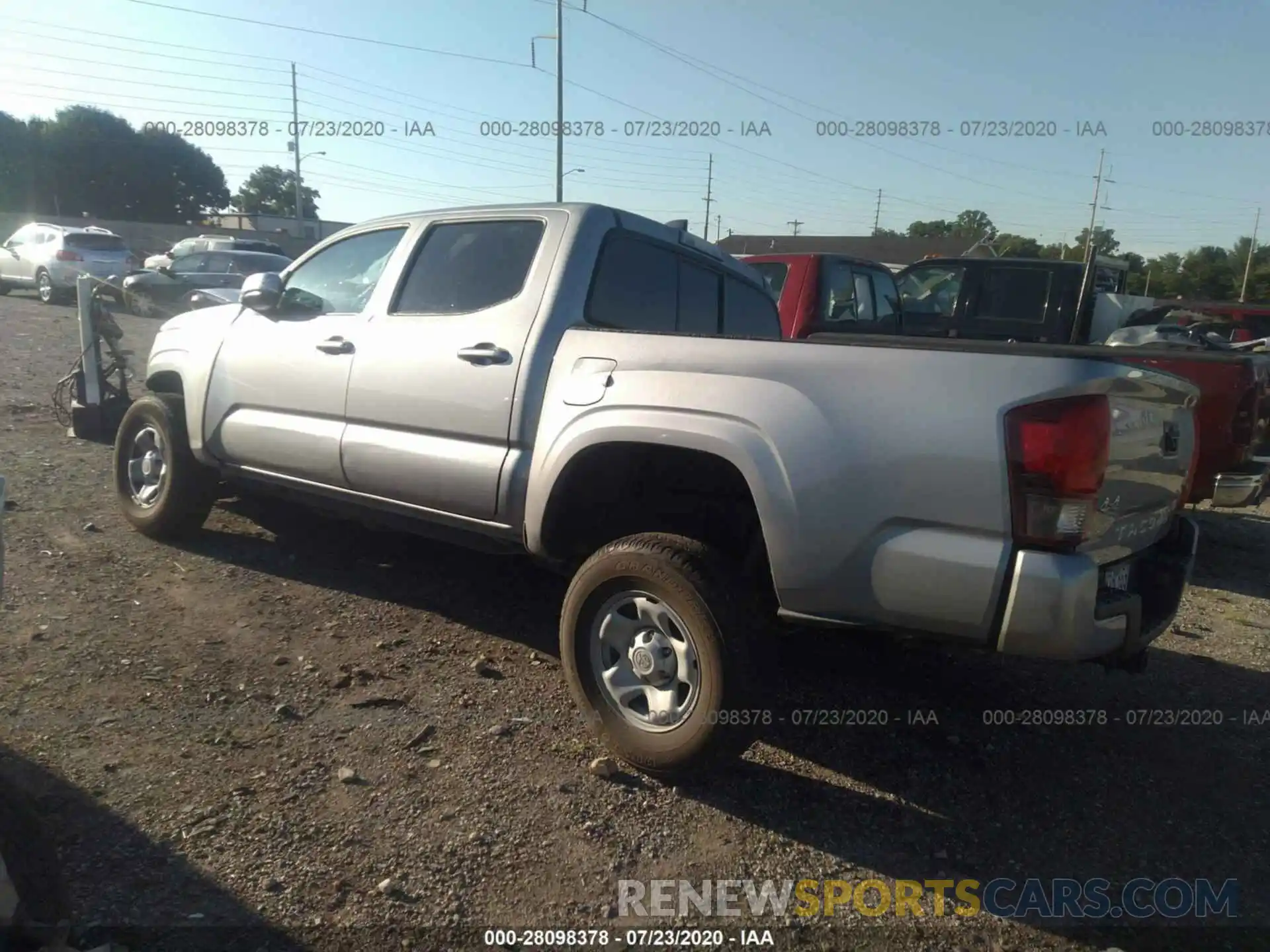 3 Photograph of a damaged car 3TMCZ5AN8LM317956 TOYOTA TACOMA 4WD 2020