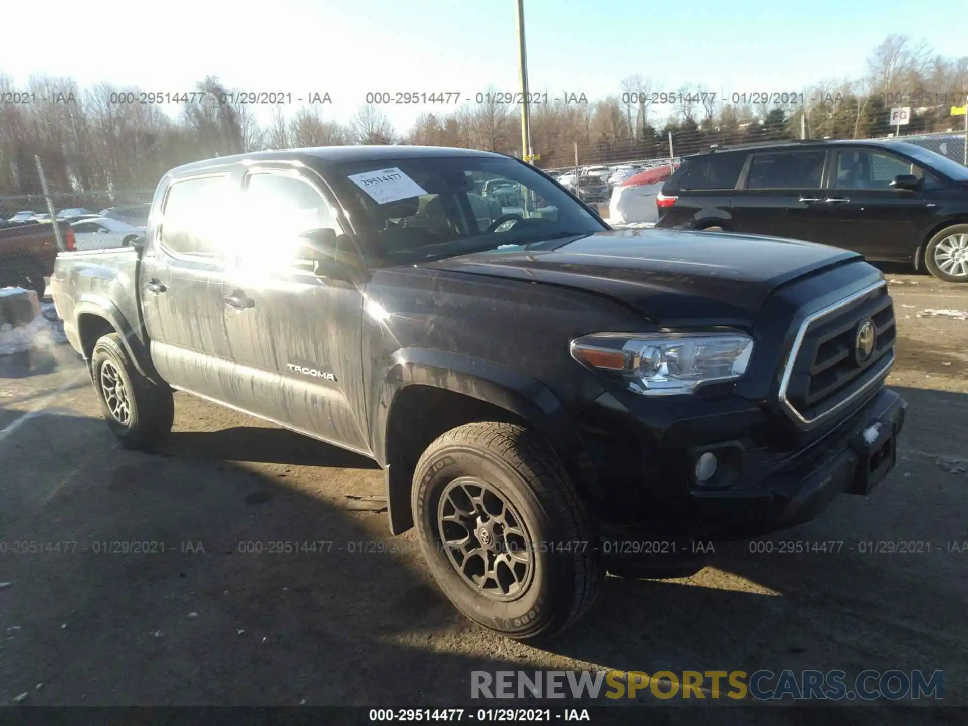 1 Photograph of a damaged car 3TMCZ5AN8LM320579 TOYOTA TACOMA 4WD 2020