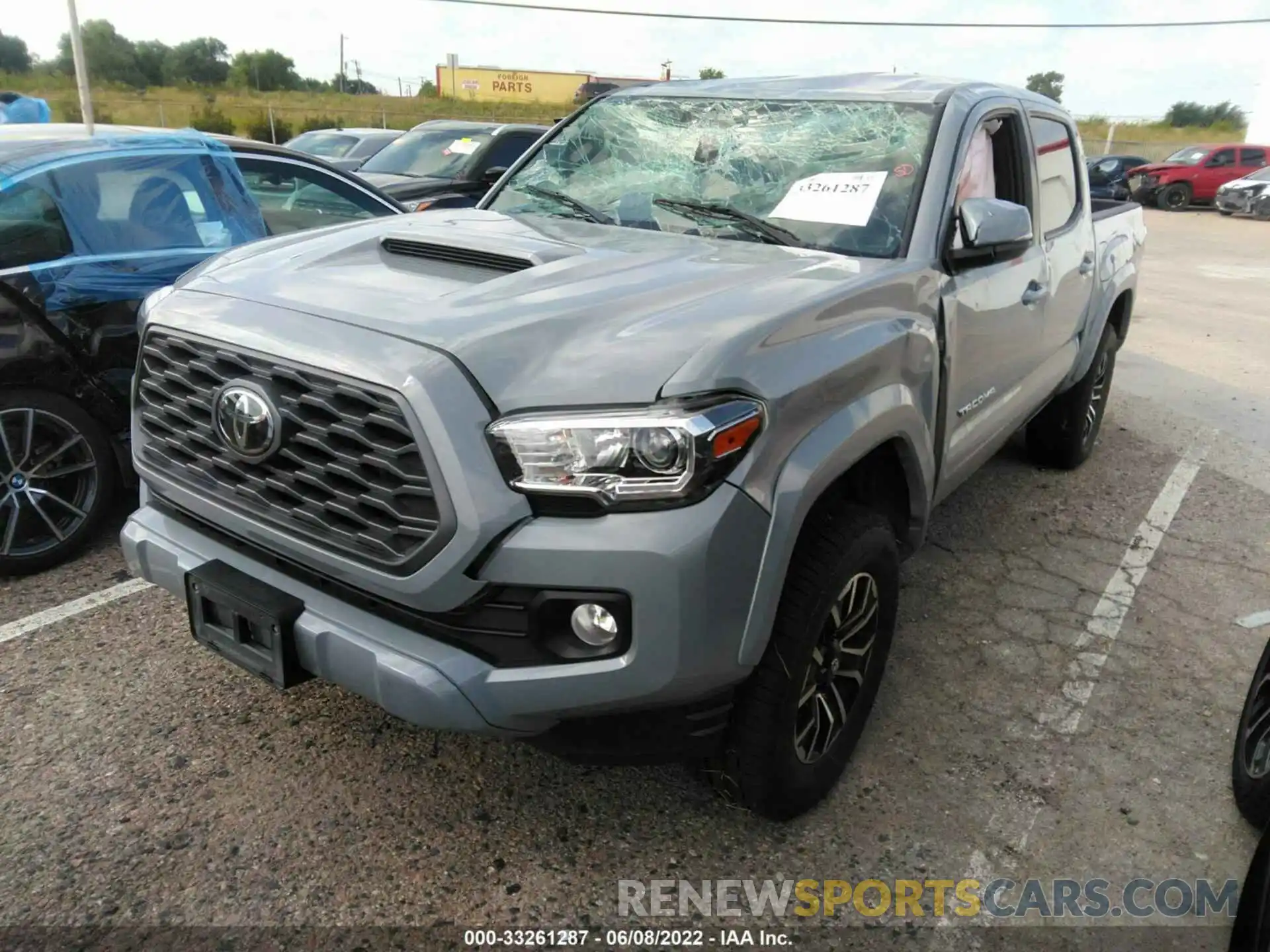 2 Photograph of a damaged car 3TMCZ5AN8LM327094 TOYOTA TACOMA 4WD 2020