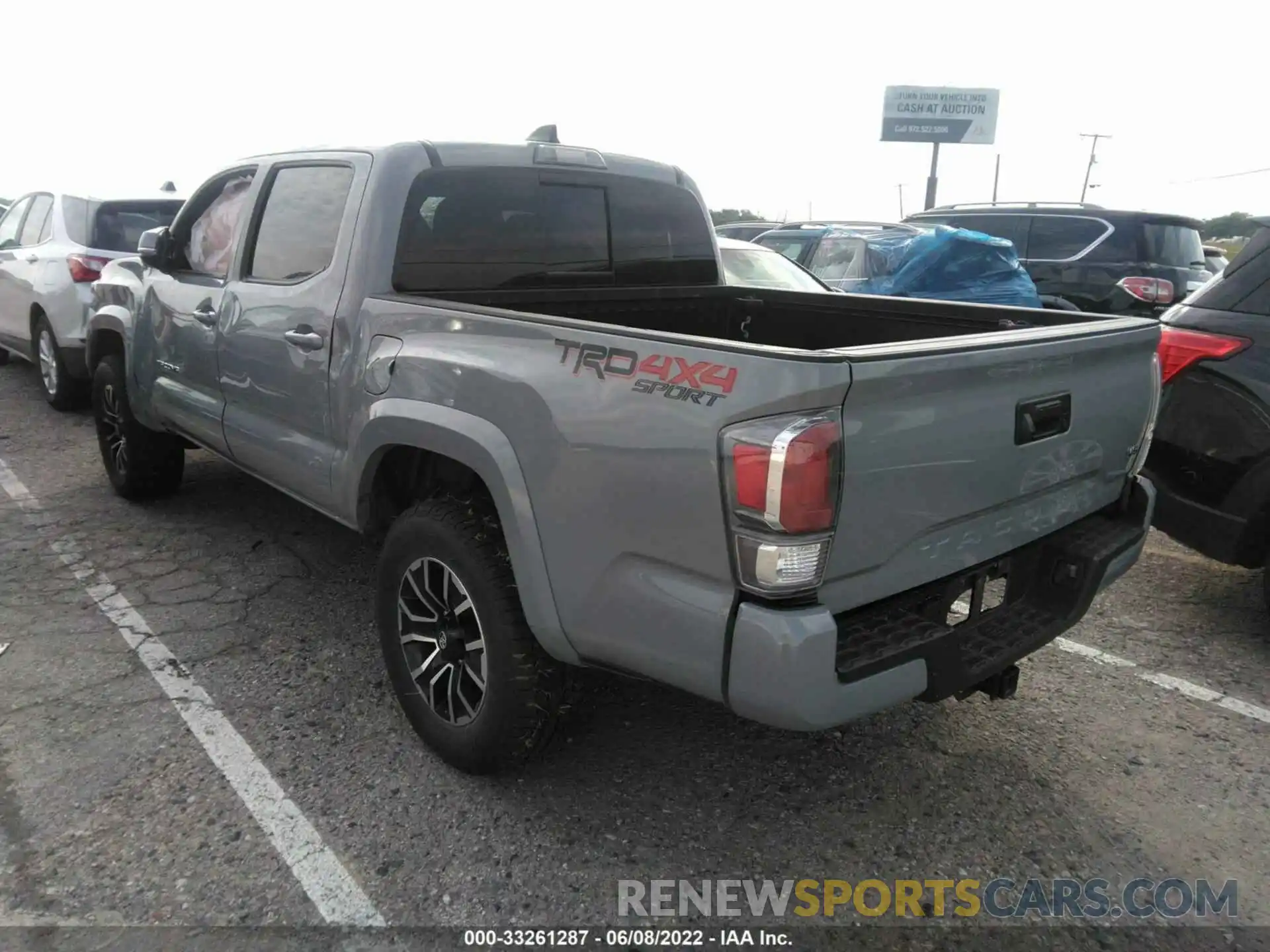 3 Photograph of a damaged car 3TMCZ5AN8LM327094 TOYOTA TACOMA 4WD 2020