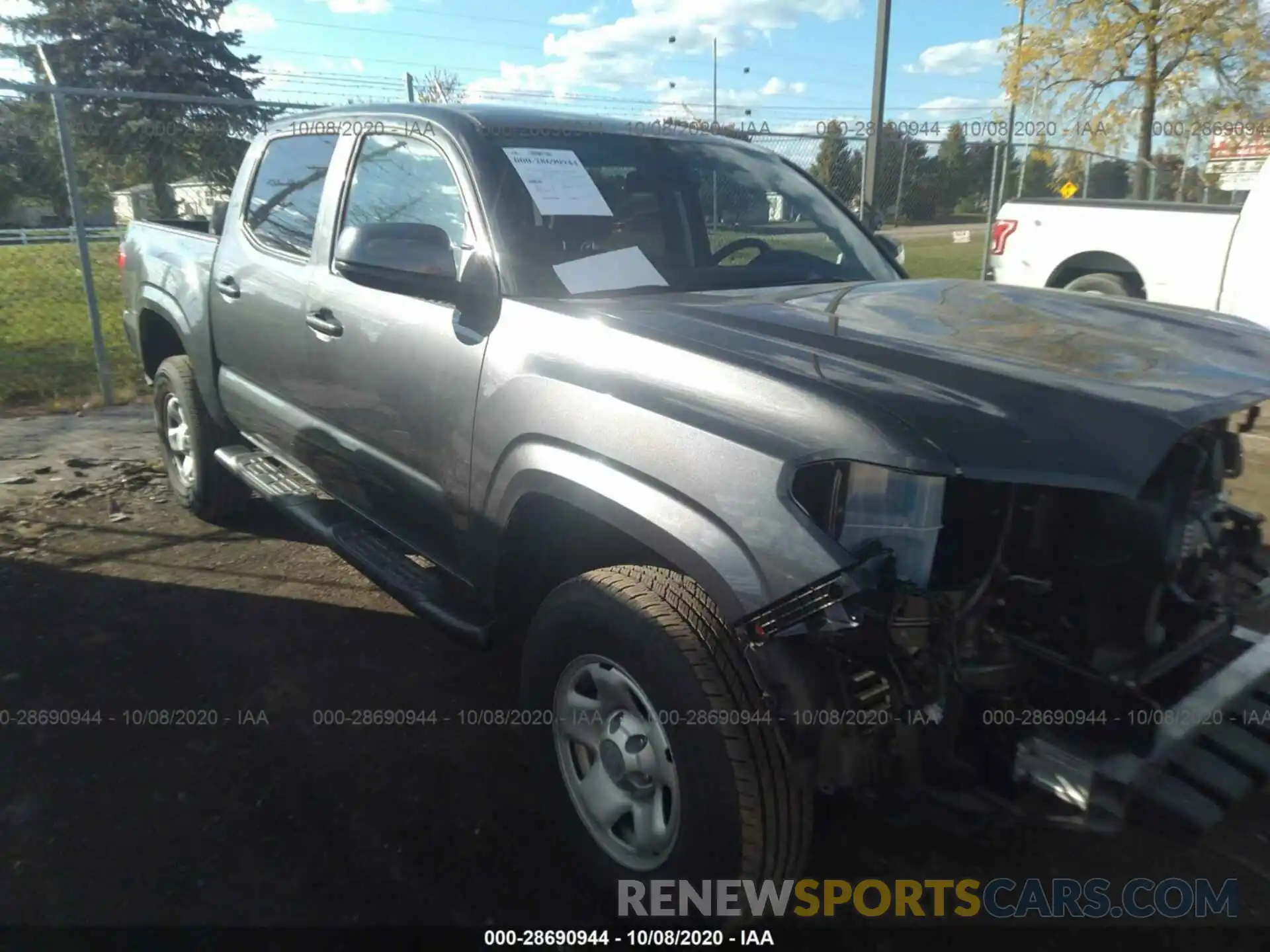 1 Photograph of a damaged car 3TMCZ5AN8LM338063 TOYOTA TACOMA 4WD 2020