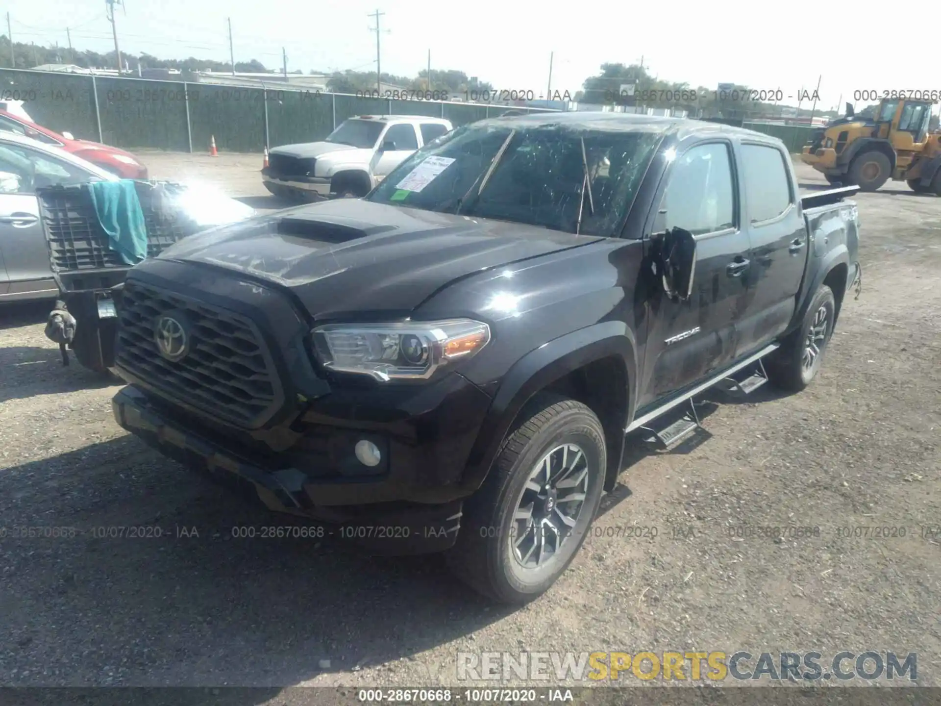 2 Photograph of a damaged car 3TMCZ5AN8LM341108 TOYOTA TACOMA 4WD 2020