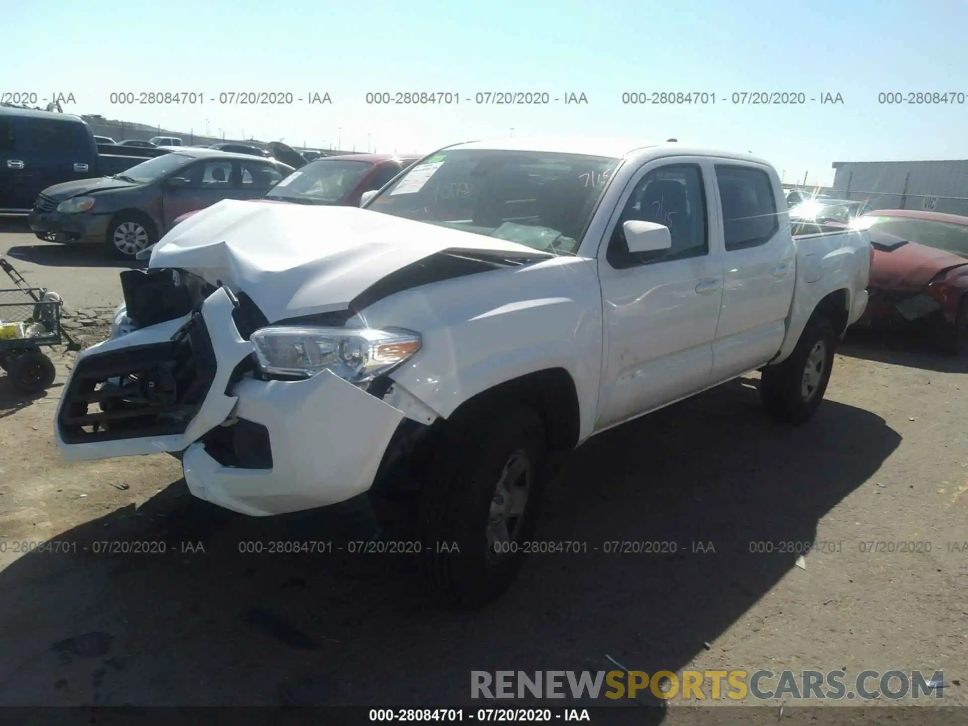 2 Photograph of a damaged car 3TMCZ5AN8LM341545 TOYOTA TACOMA 4WD 2020