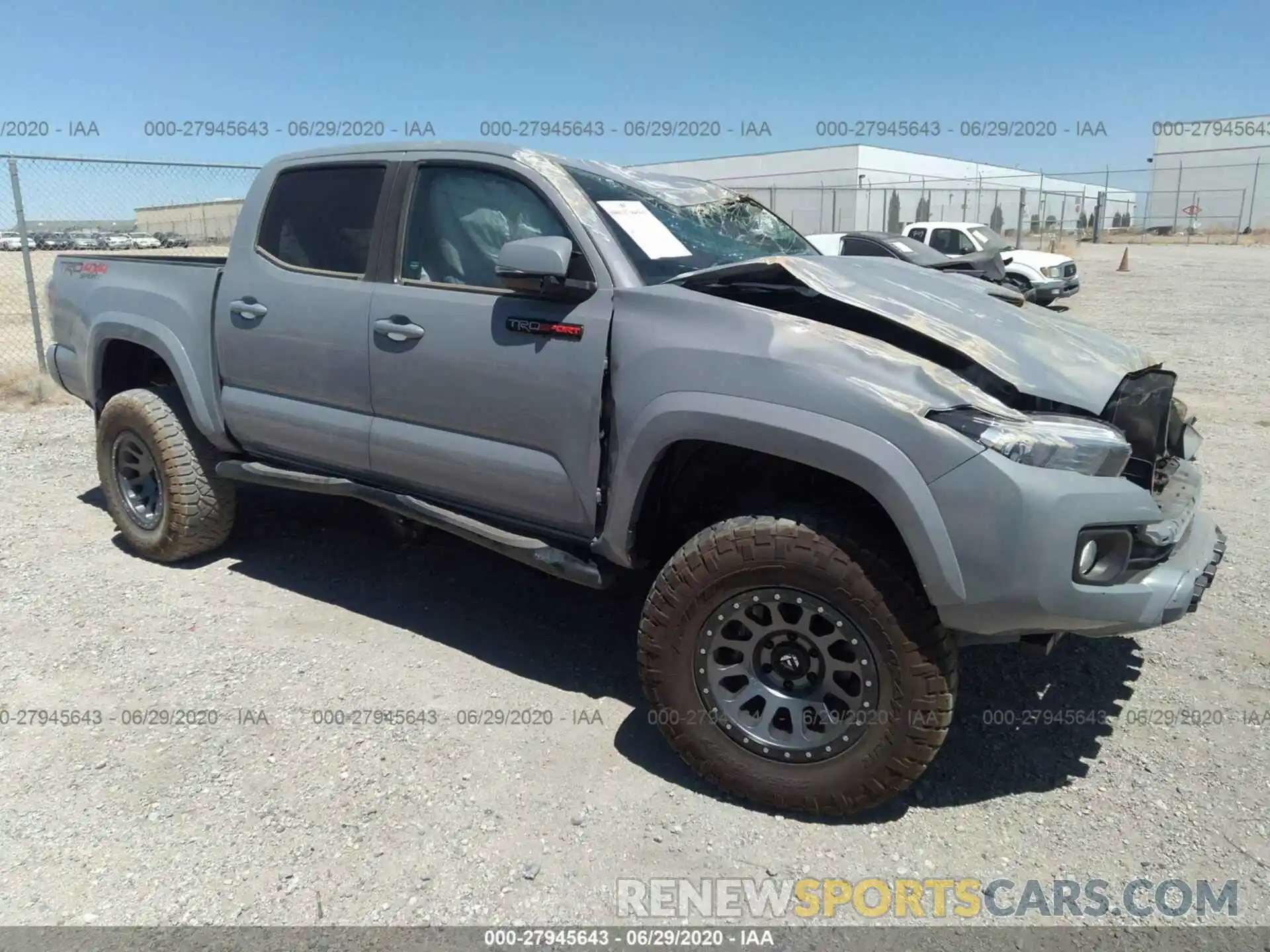 1 Photograph of a damaged car 3TMCZ5AN8LM341769 TOYOTA TACOMA 4WD 2020