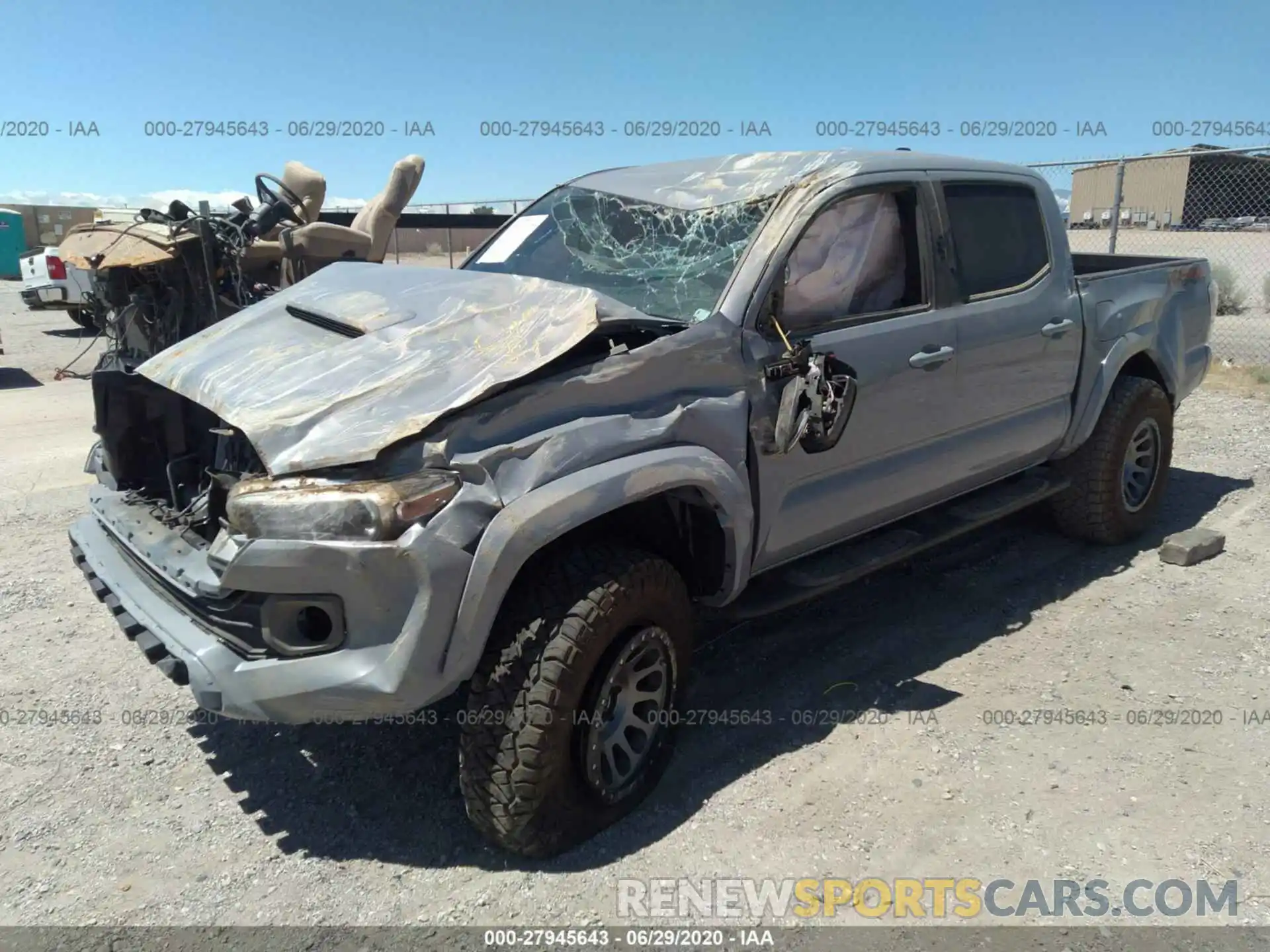 2 Photograph of a damaged car 3TMCZ5AN8LM341769 TOYOTA TACOMA 4WD 2020