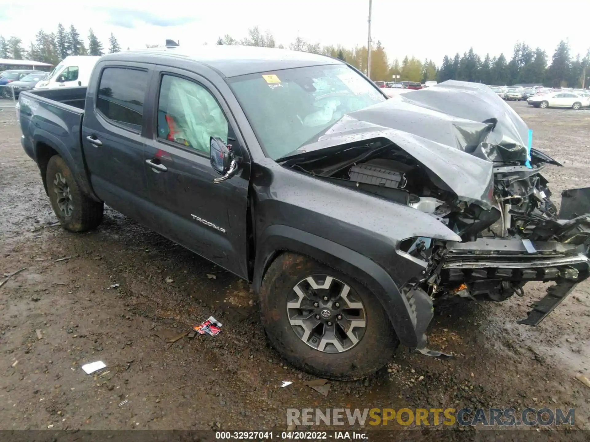 1 Photograph of a damaged car 3TMCZ5AN8LM350200 TOYOTA TACOMA 4WD 2020