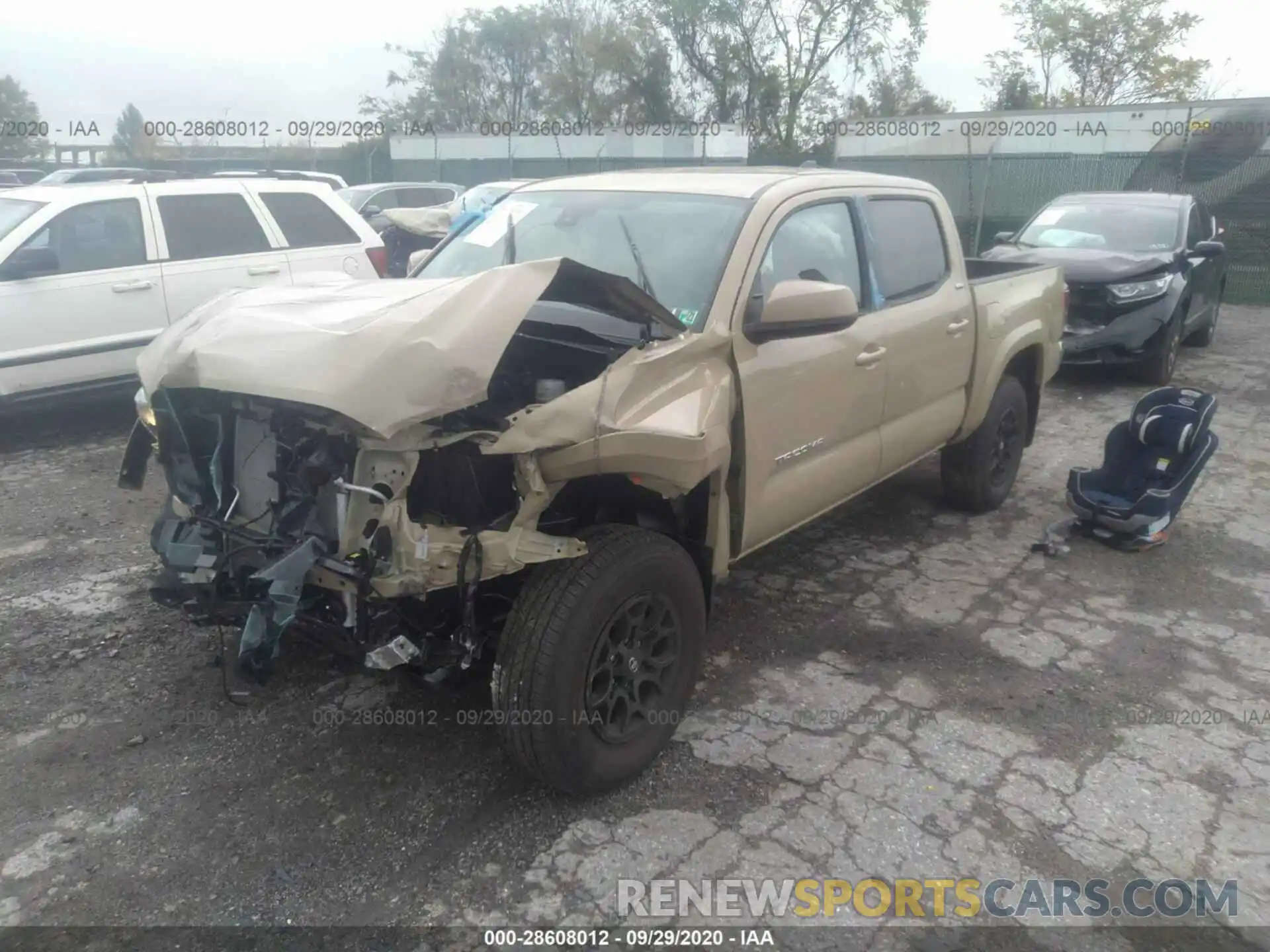 2 Фотография поврежденного автомобиля 3TMCZ5AN8LM354067 TOYOTA TACOMA 4WD 2020