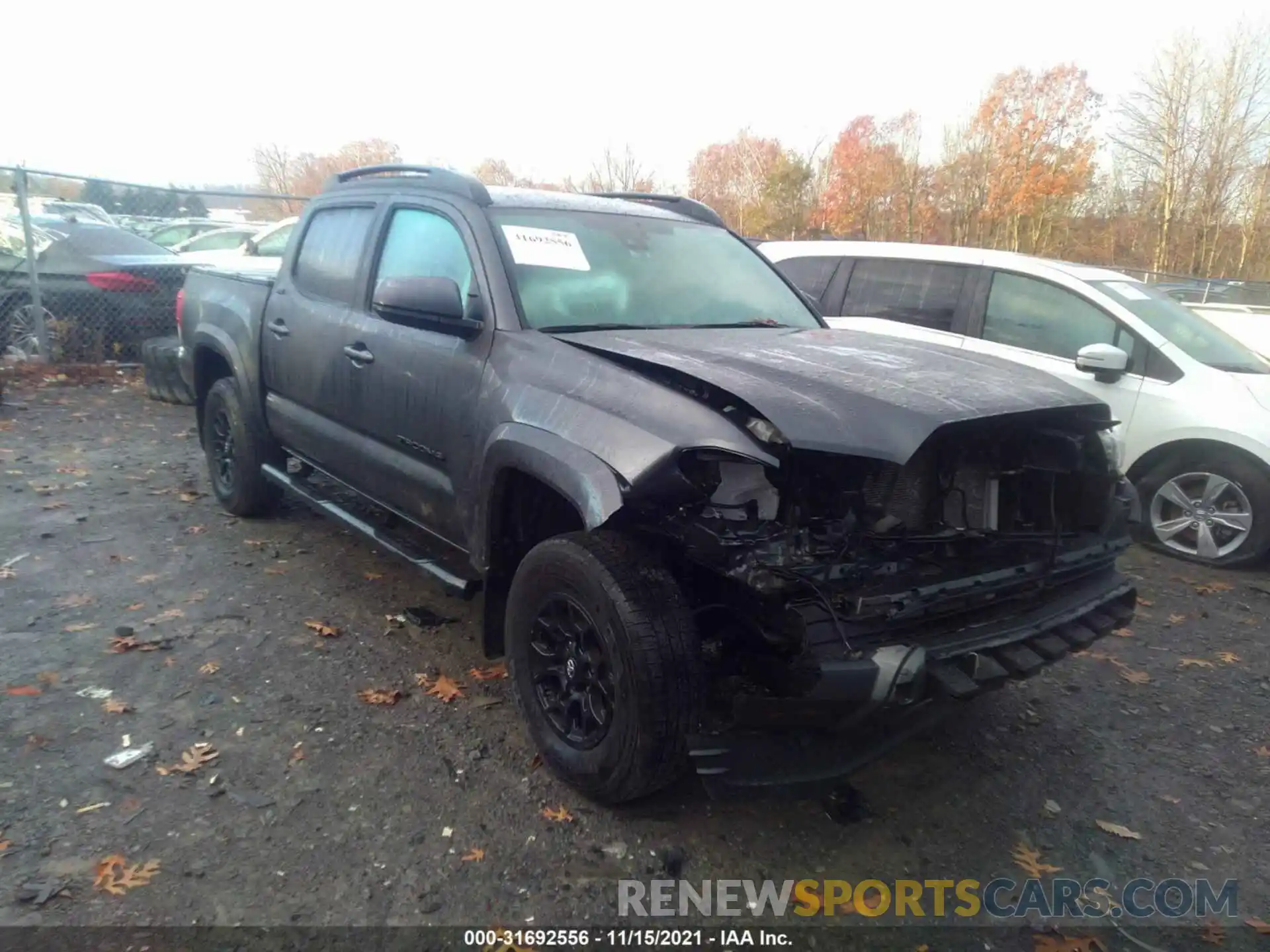 1 Photograph of a damaged car 3TMCZ5AN8LM358409 TOYOTA TACOMA 4WD 2020