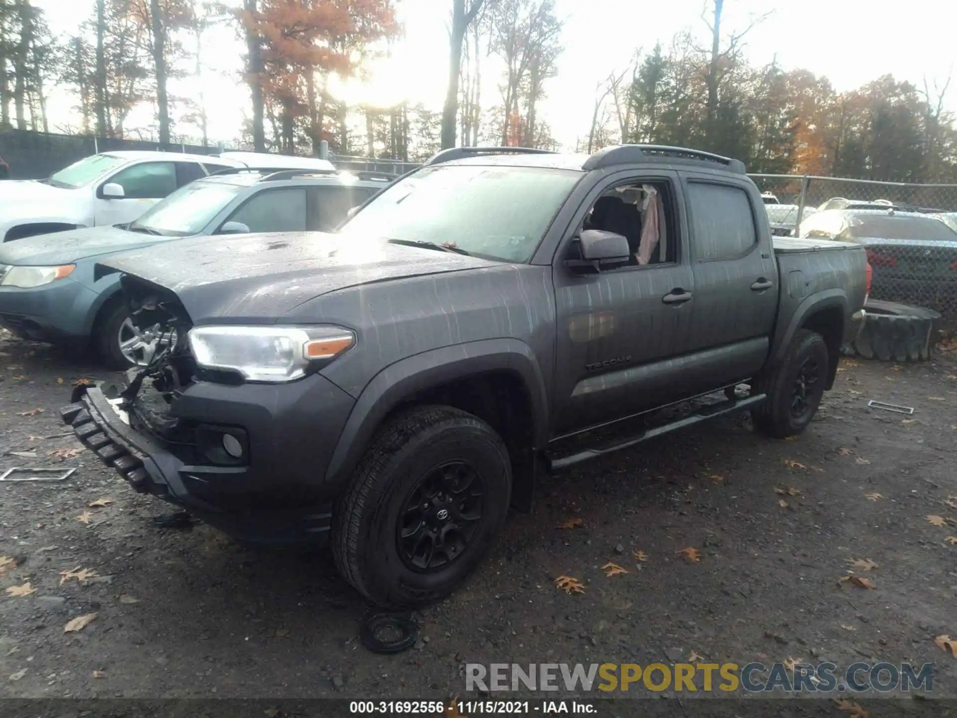 2 Photograph of a damaged car 3TMCZ5AN8LM358409 TOYOTA TACOMA 4WD 2020