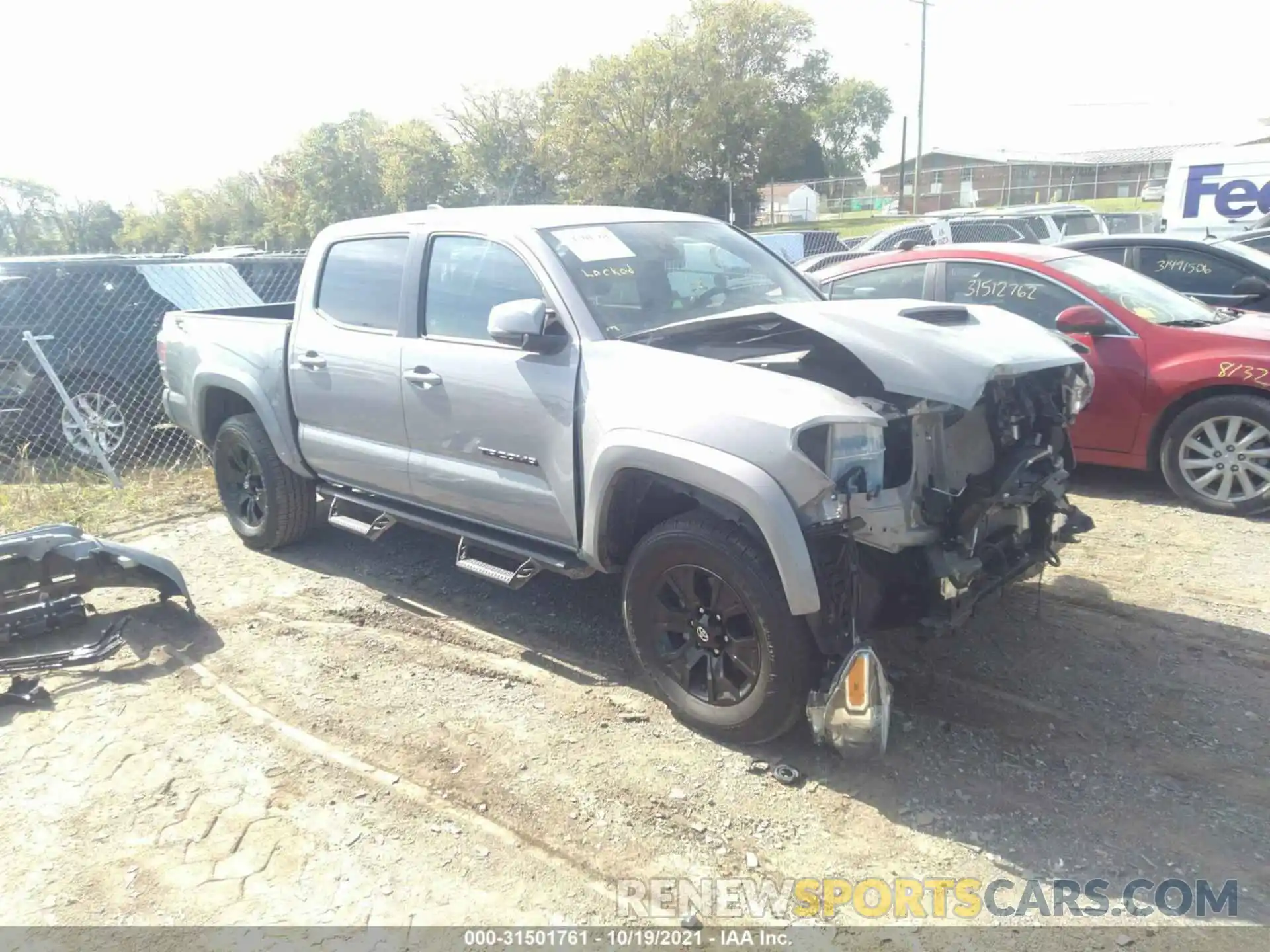 1 Photograph of a damaged car 3TMCZ5AN8LM360547 TOYOTA TACOMA 4WD 2020