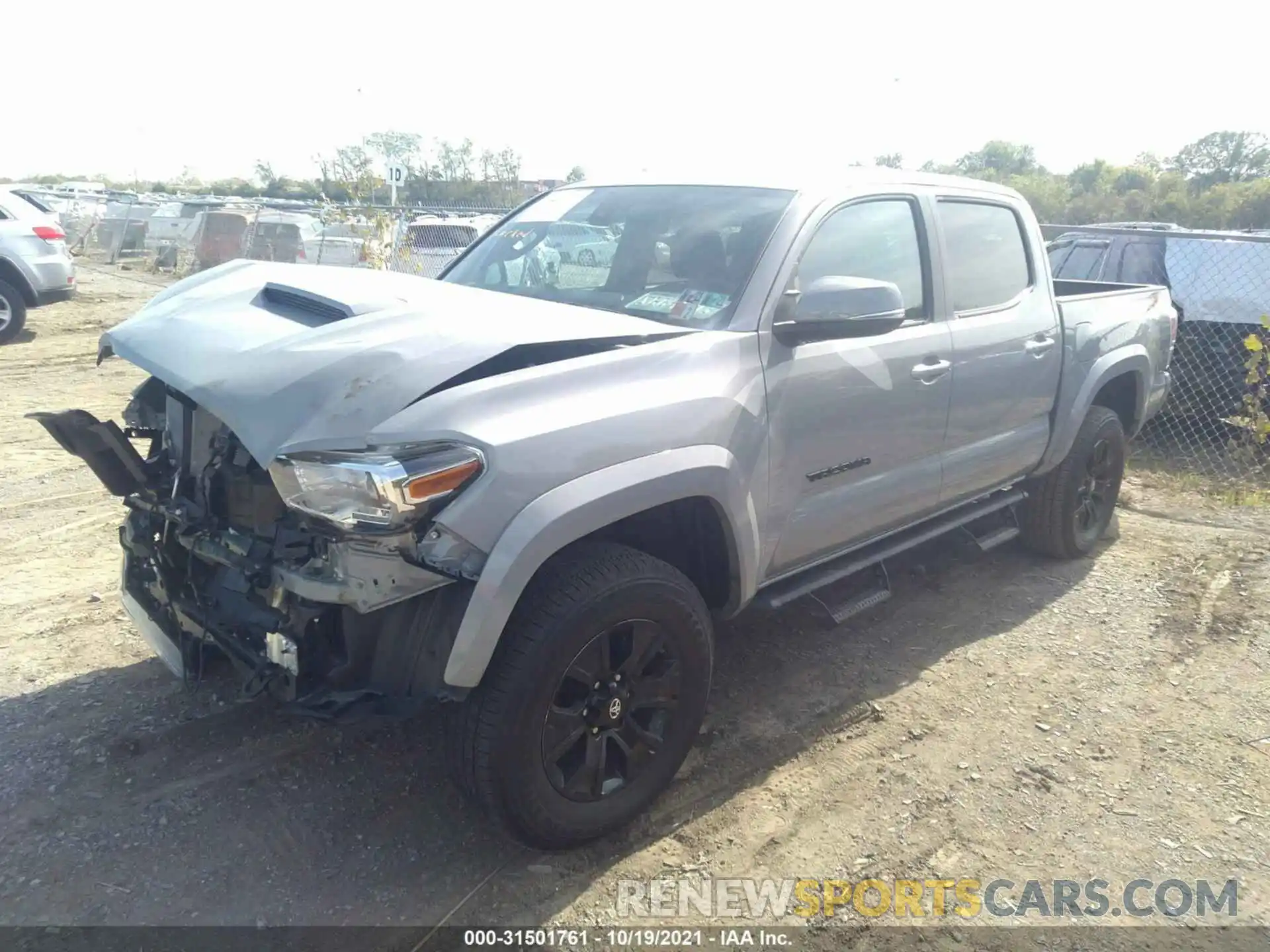 2 Photograph of a damaged car 3TMCZ5AN8LM360547 TOYOTA TACOMA 4WD 2020