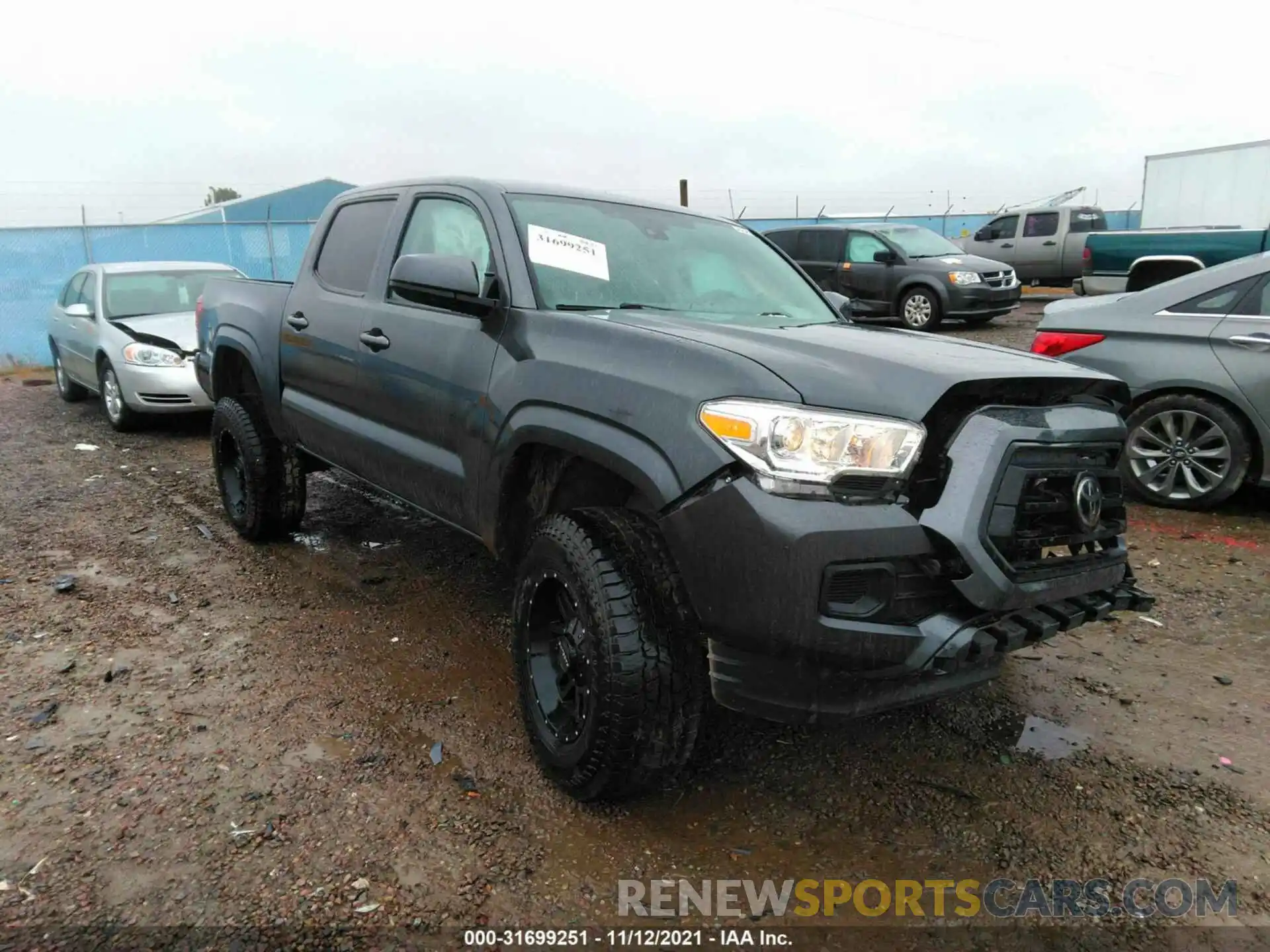 1 Photograph of a damaged car 3TMCZ5AN8LM361262 TOYOTA TACOMA 4WD 2020