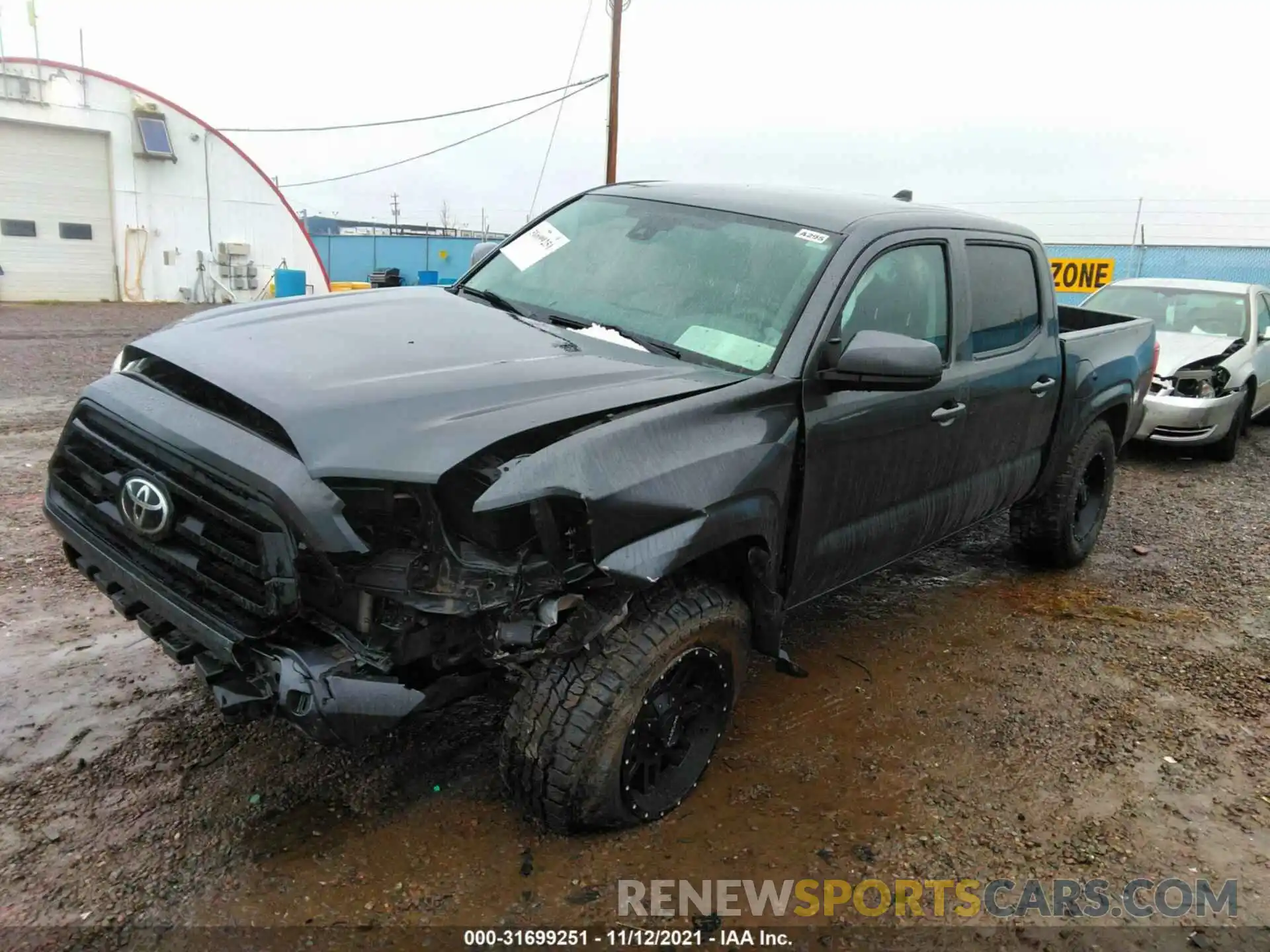 2 Photograph of a damaged car 3TMCZ5AN8LM361262 TOYOTA TACOMA 4WD 2020