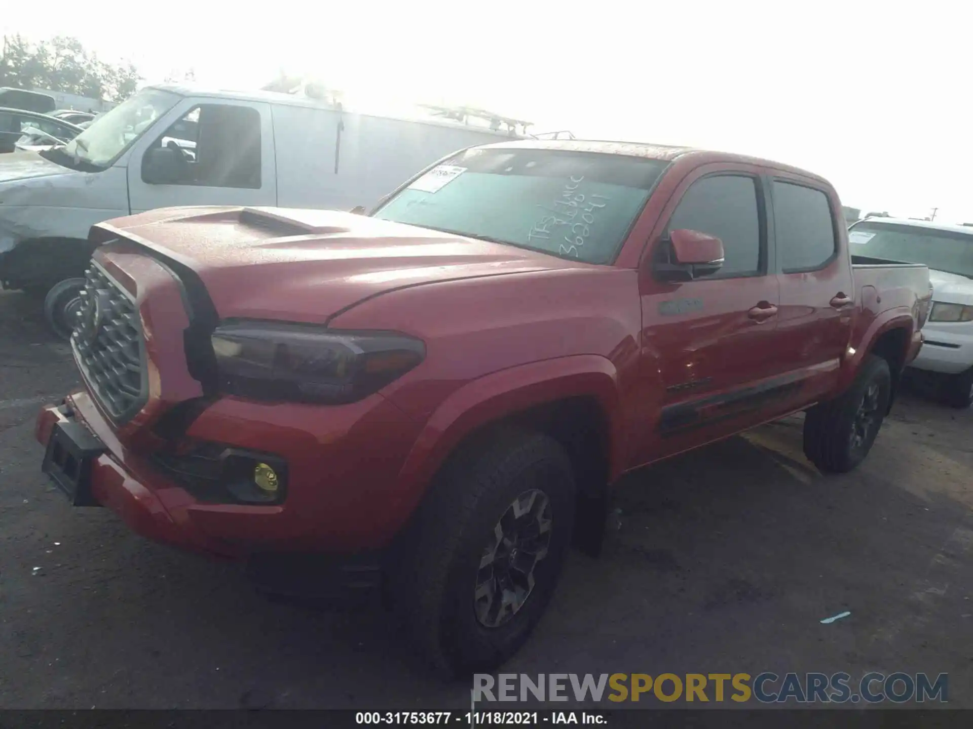 2 Фотография поврежденного автомобиля 3TMCZ5AN8LM362041 TOYOTA TACOMA 4WD 2020