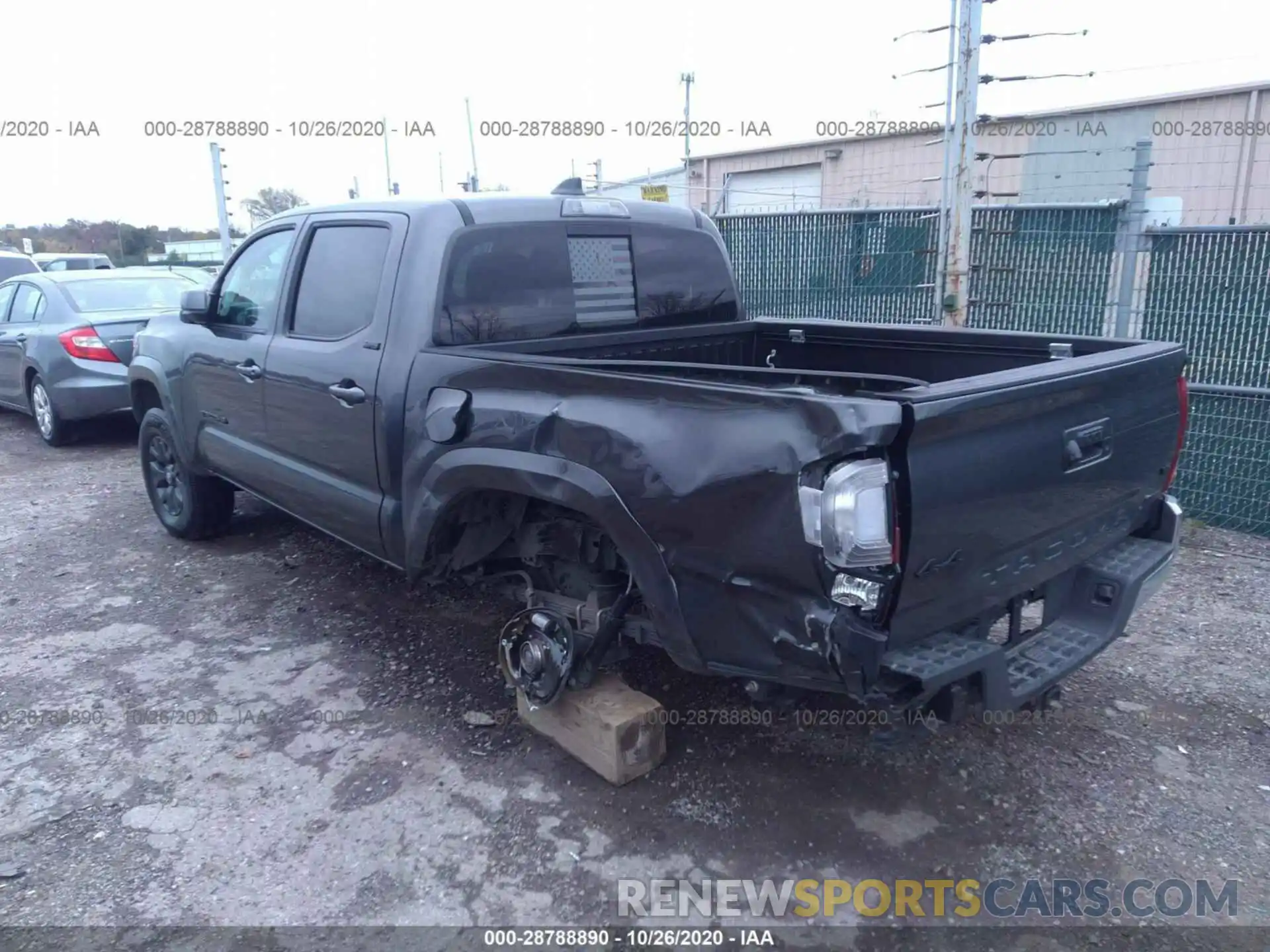 3 Photograph of a damaged car 3TMCZ5AN9LM309171 TOYOTA TACOMA 4WD 2020