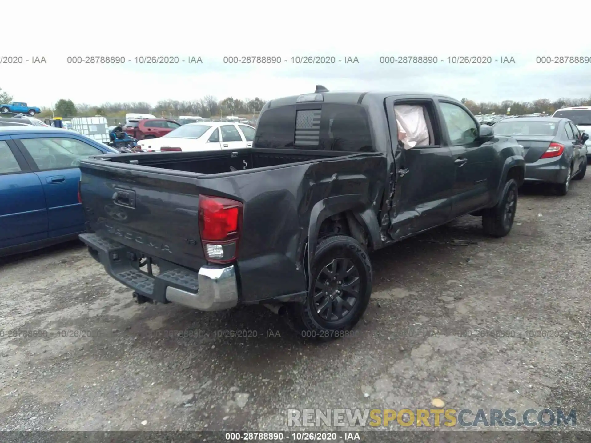 4 Photograph of a damaged car 3TMCZ5AN9LM309171 TOYOTA TACOMA 4WD 2020