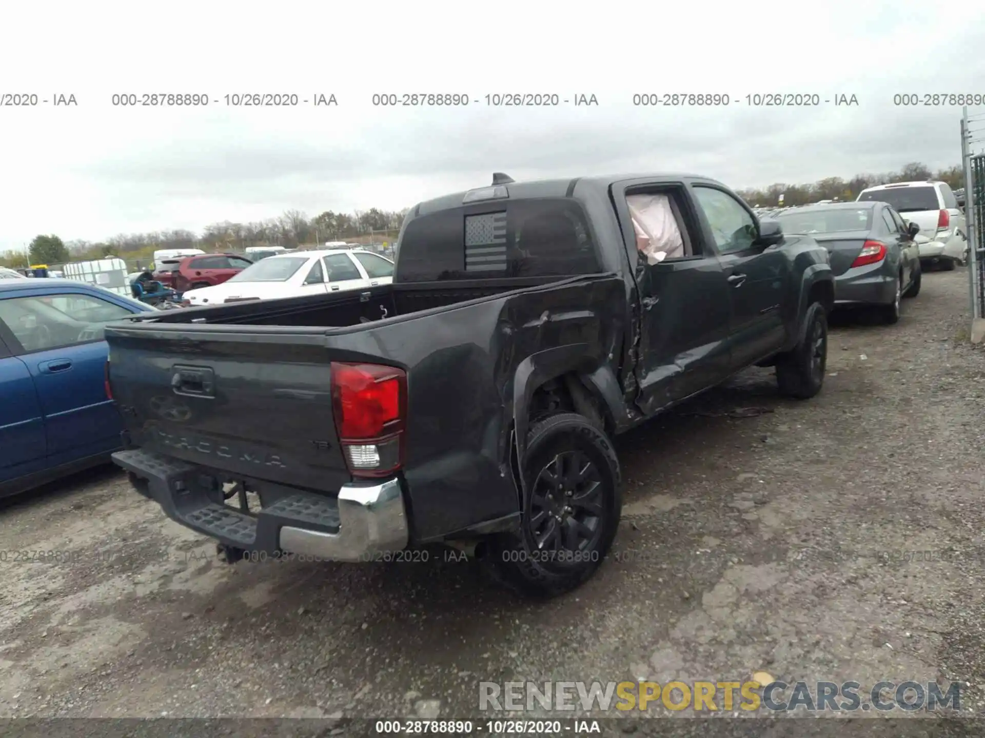 6 Photograph of a damaged car 3TMCZ5AN9LM309171 TOYOTA TACOMA 4WD 2020