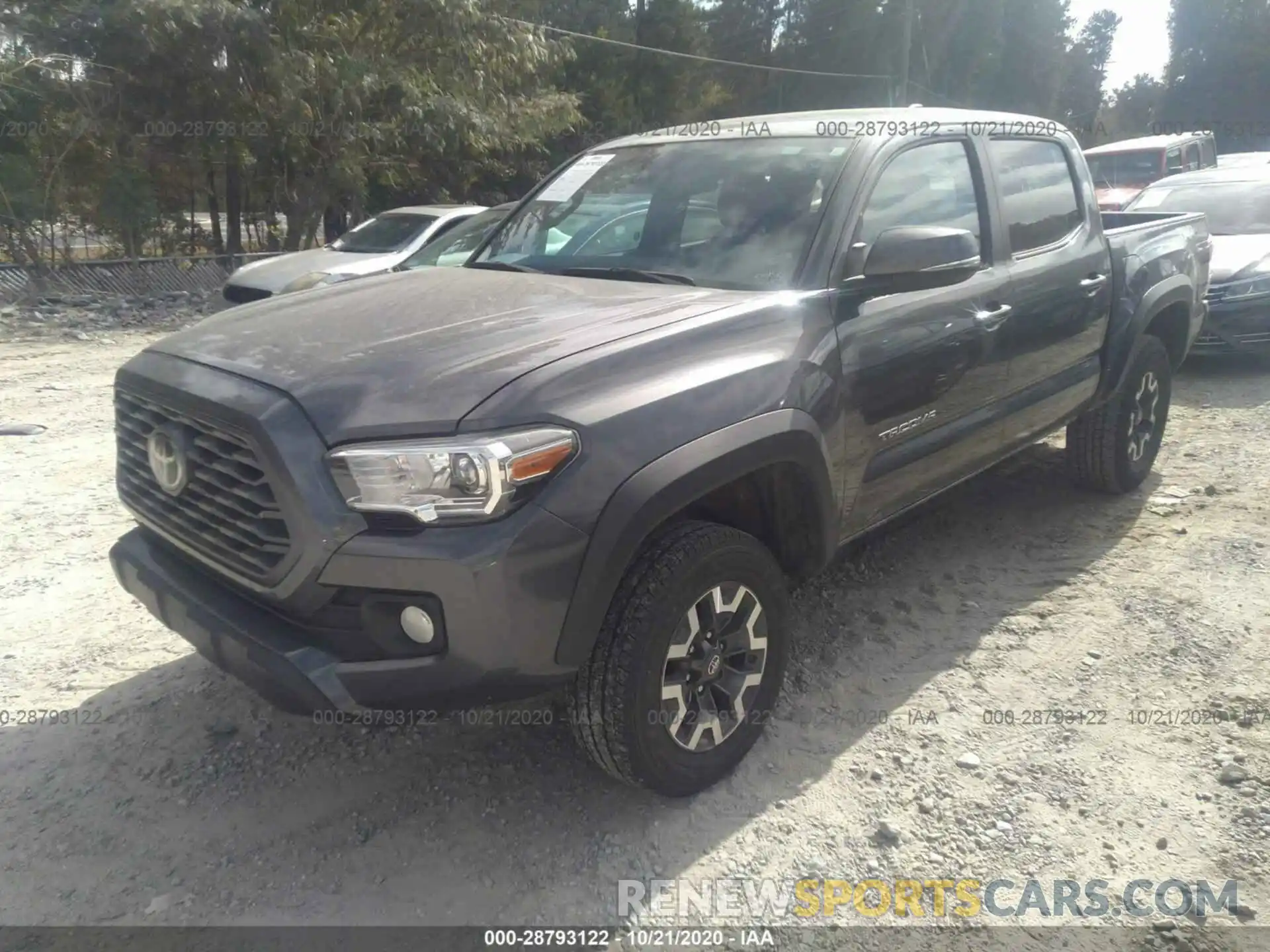 2 Photograph of a damaged car 3TMCZ5AN9LM309316 TOYOTA TACOMA 4WD 2020