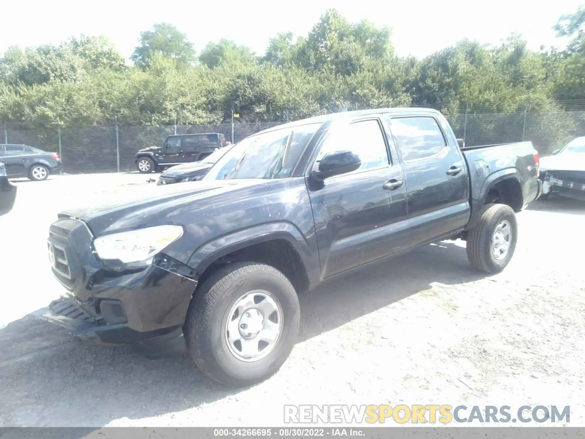 2 Фотография поврежденного автомобиля 3TMCZ5AN9LM317416 TOYOTA TACOMA 4WD 2020