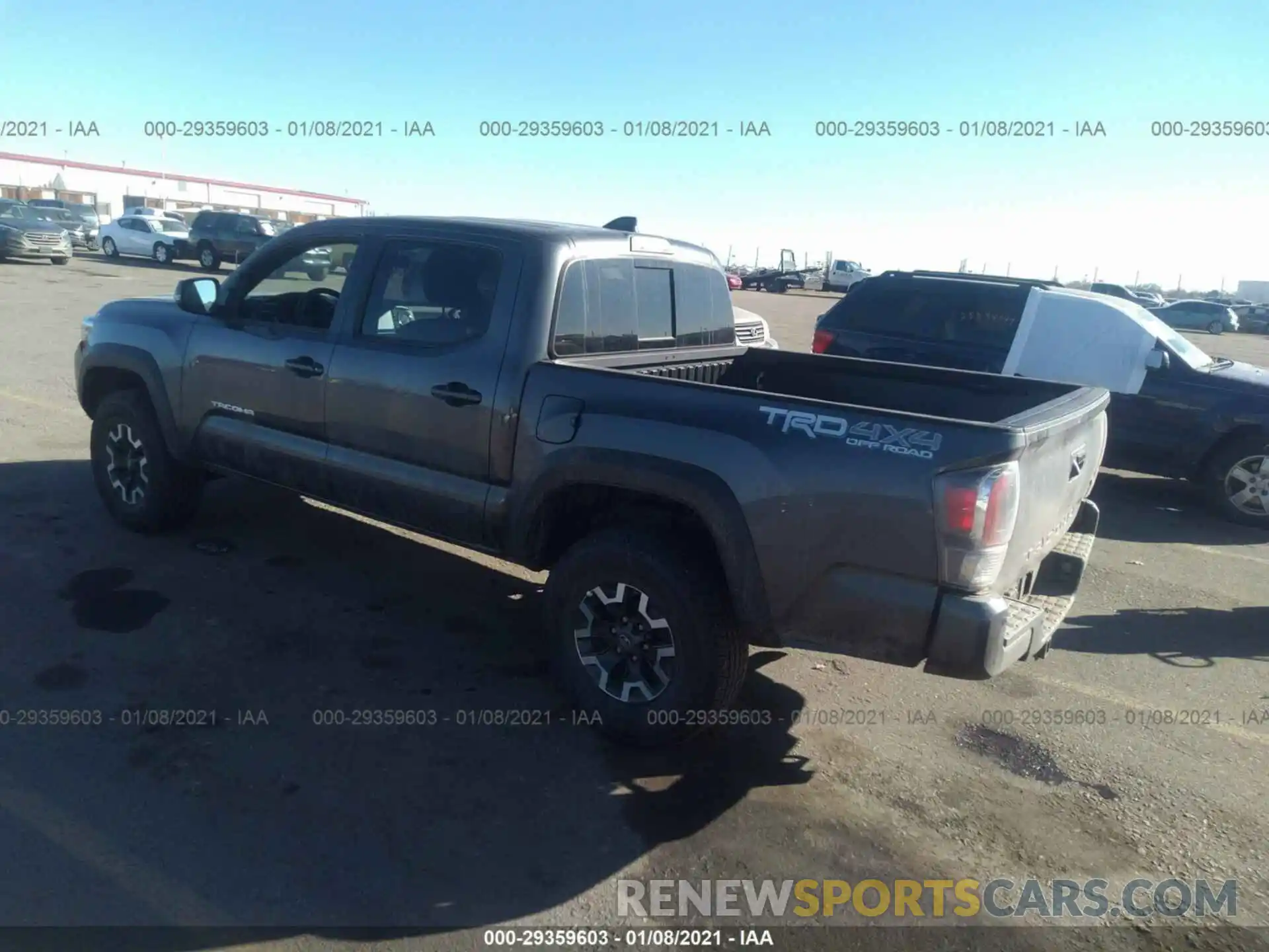 3 Photograph of a damaged car 3TMCZ5AN9LM321837 TOYOTA TACOMA 4WD 2020