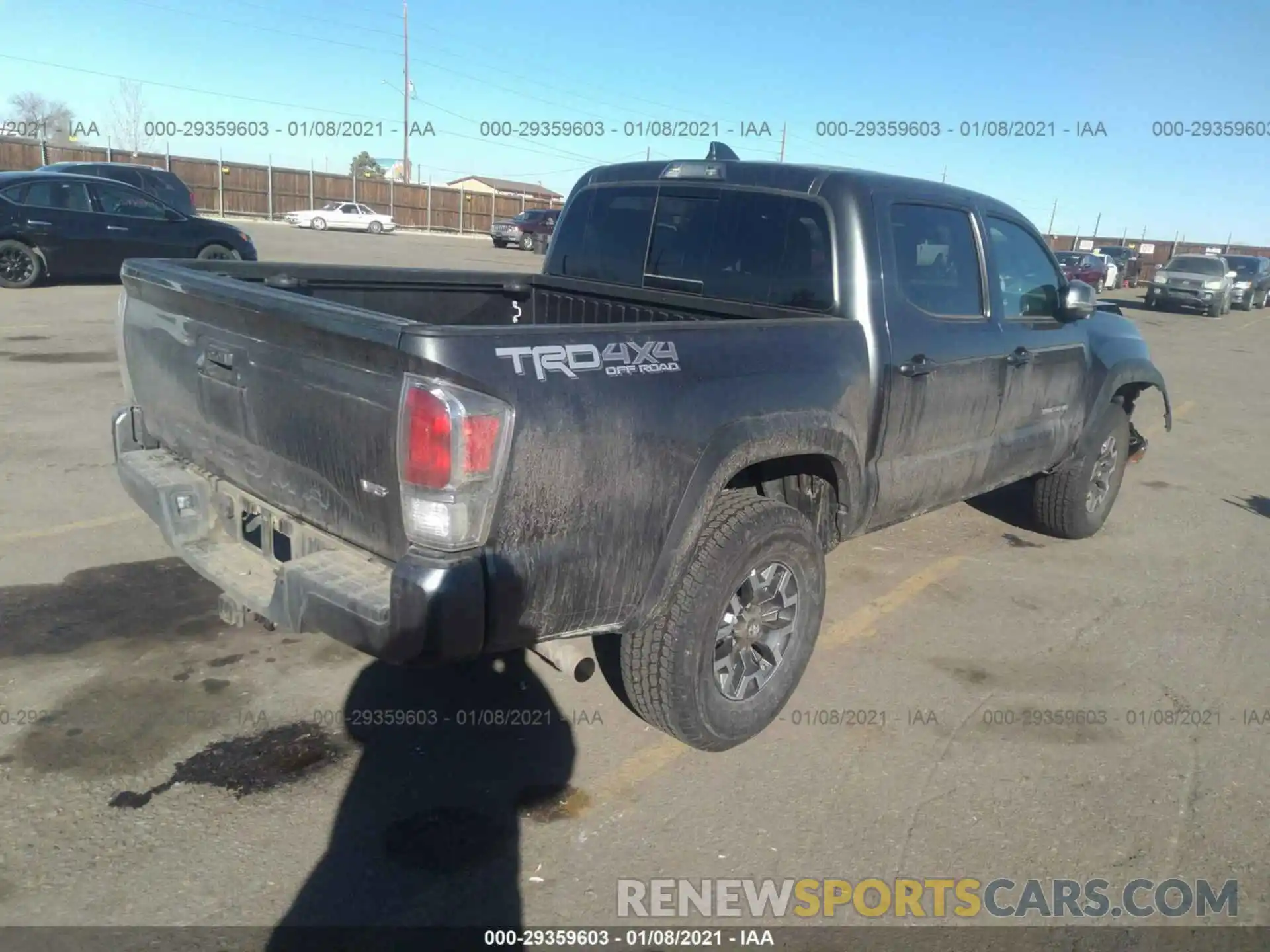 4 Photograph of a damaged car 3TMCZ5AN9LM321837 TOYOTA TACOMA 4WD 2020