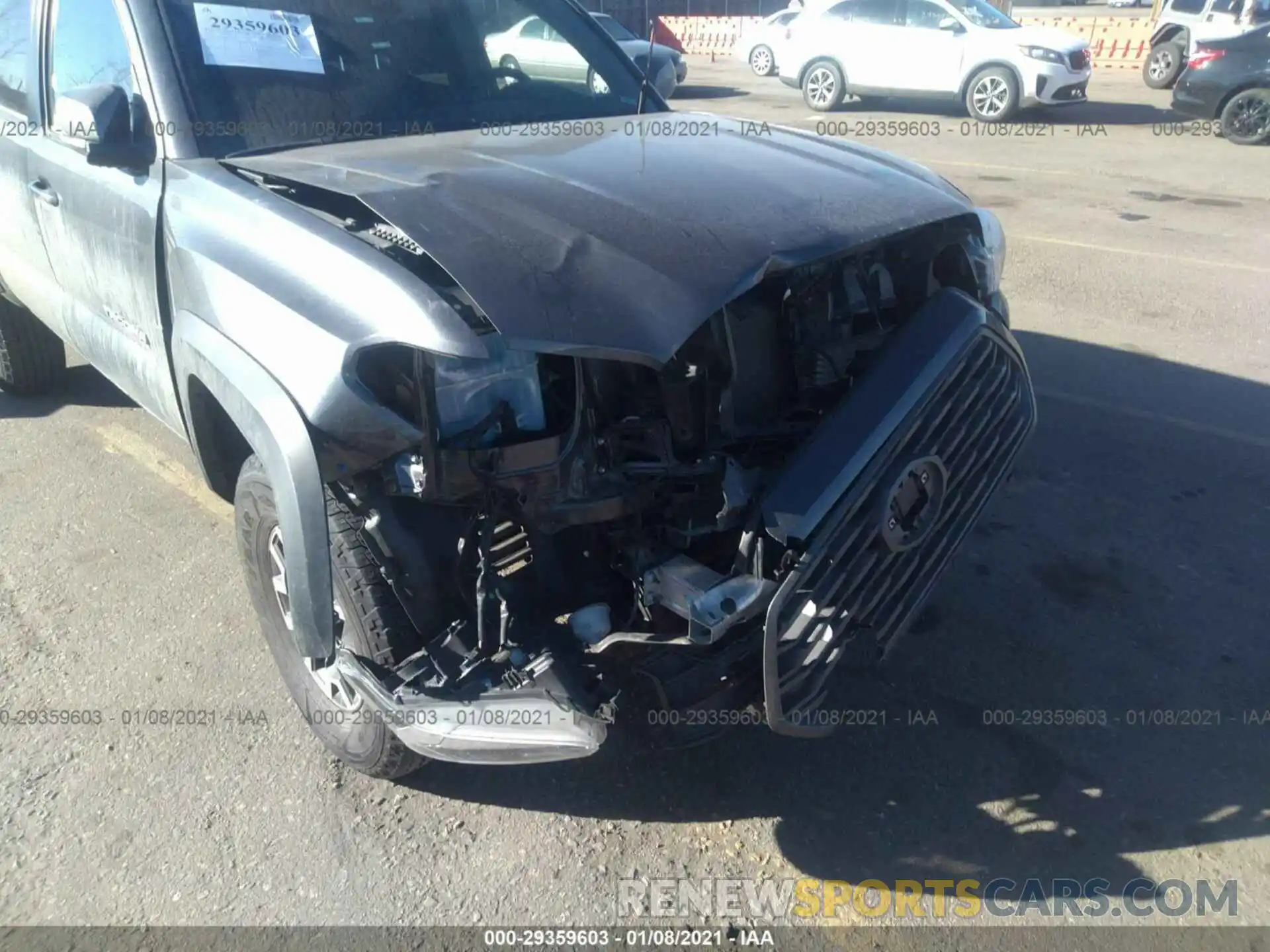 6 Photograph of a damaged car 3TMCZ5AN9LM321837 TOYOTA TACOMA 4WD 2020