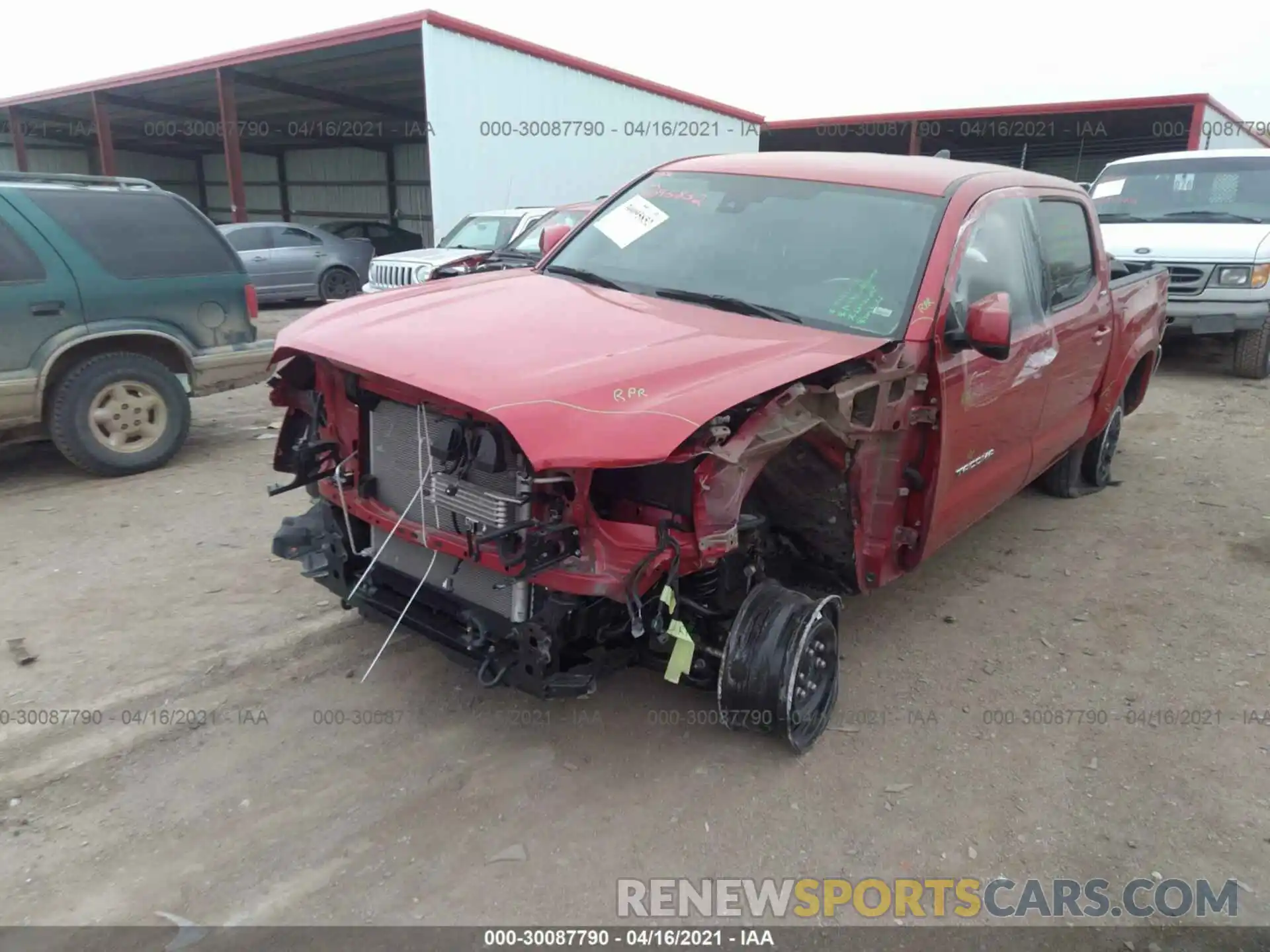 6 Photograph of a damaged car 3TMCZ5AN9LM322129 TOYOTA TACOMA 4WD 2020