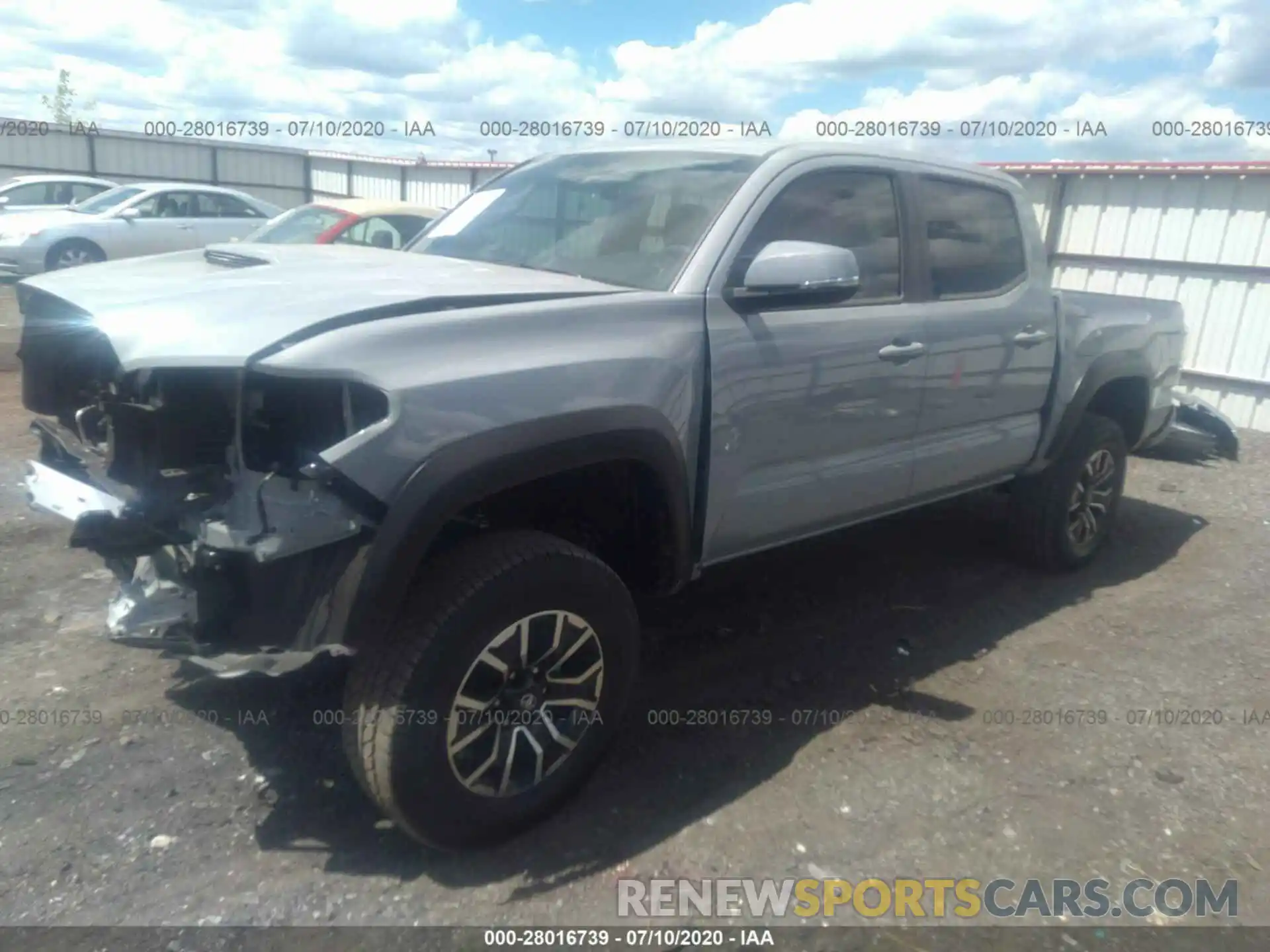 2 Photograph of a damaged car 3TMCZ5AN9LM325063 TOYOTA TACOMA 4WD 2020