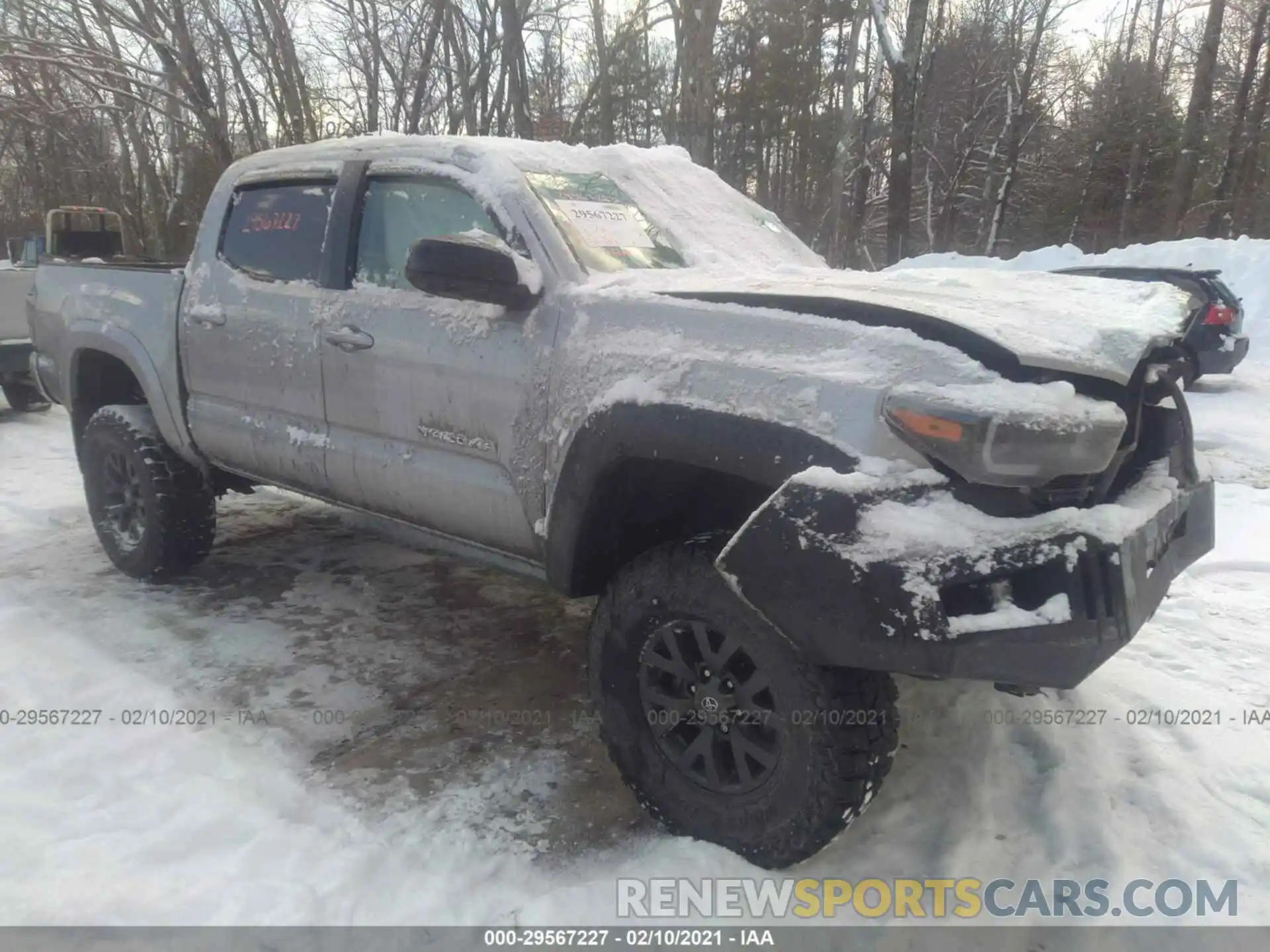 1 Photograph of a damaged car 3TMCZ5AN9LM329193 TOYOTA TACOMA 4WD 2020