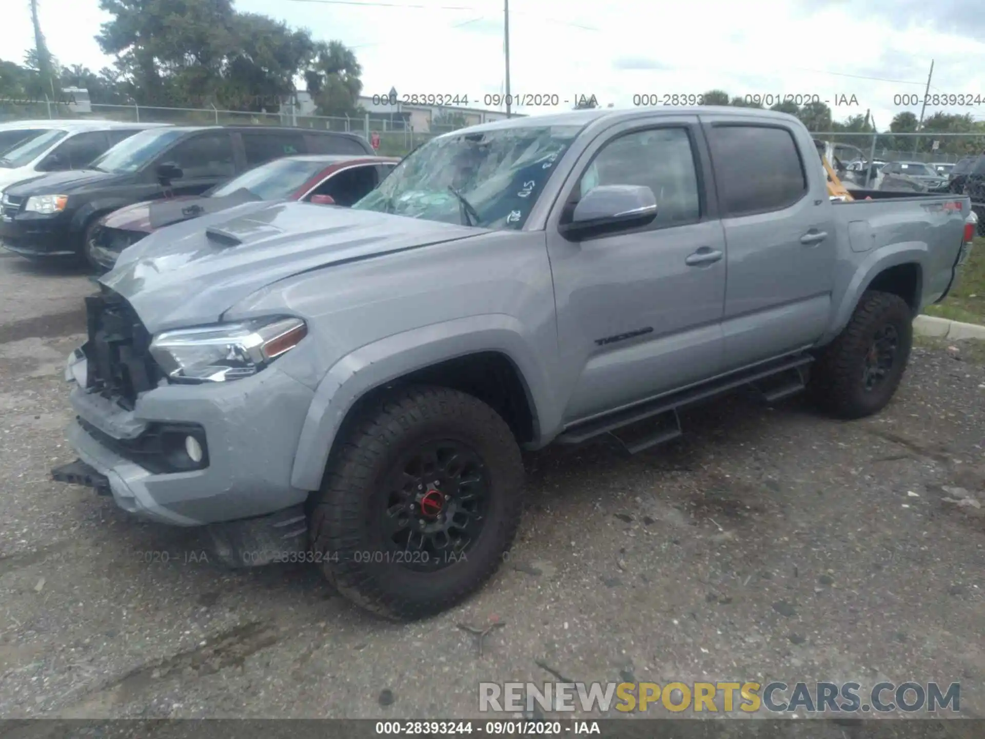 2 Photograph of a damaged car 3TMCZ5AN9LM342185 TOYOTA TACOMA 4WD 2020