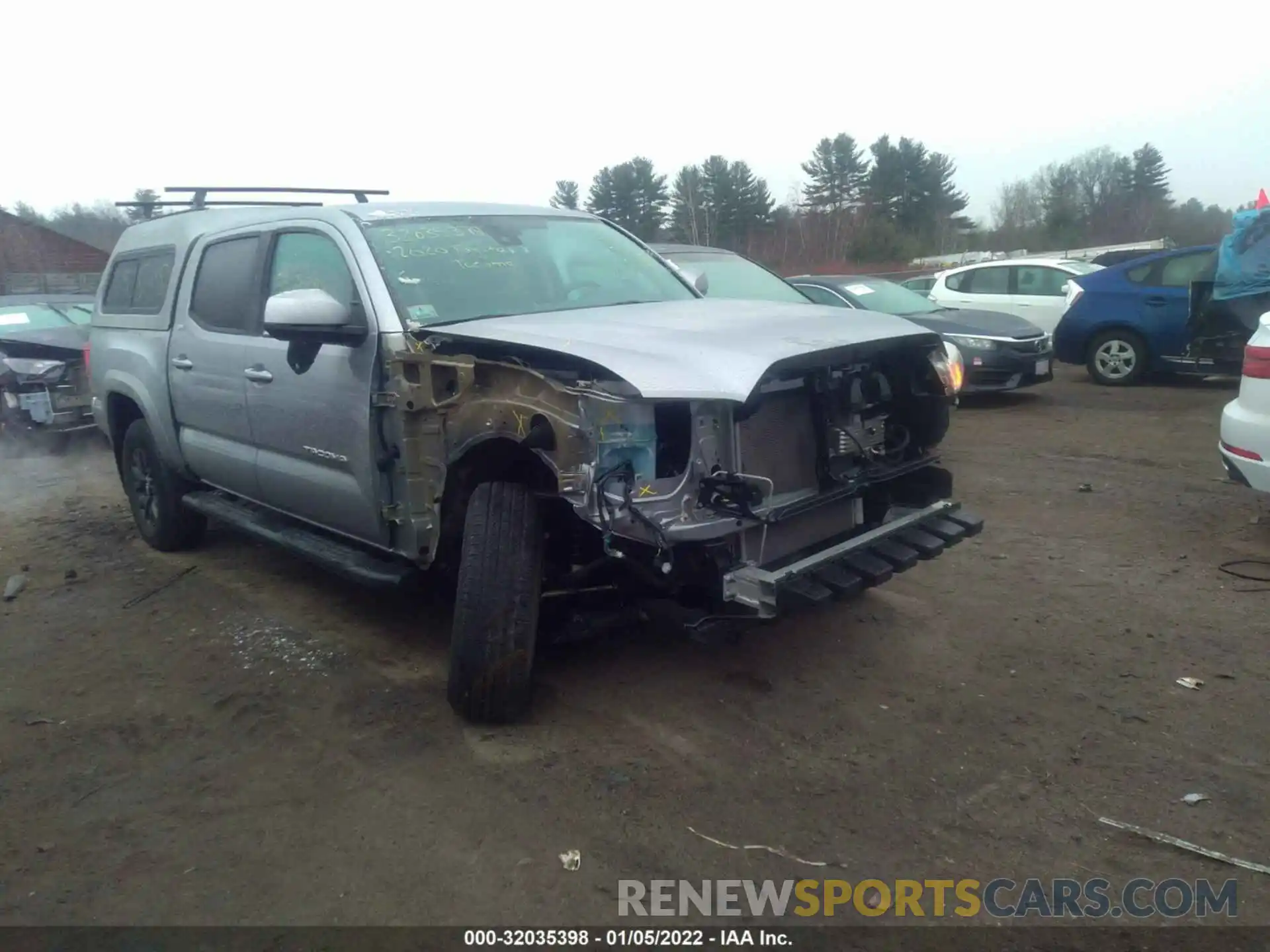 1 Photograph of a damaged car 3TMCZ5AN9LM342574 TOYOTA TACOMA 4WD 2020