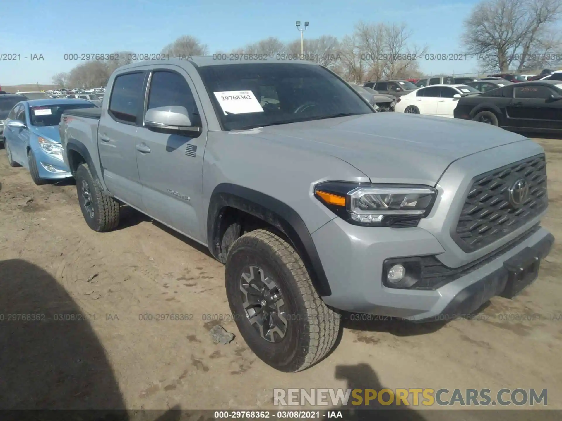 1 Photograph of a damaged car 3TMCZ5AN9LM366194 TOYOTA TACOMA 4WD 2020