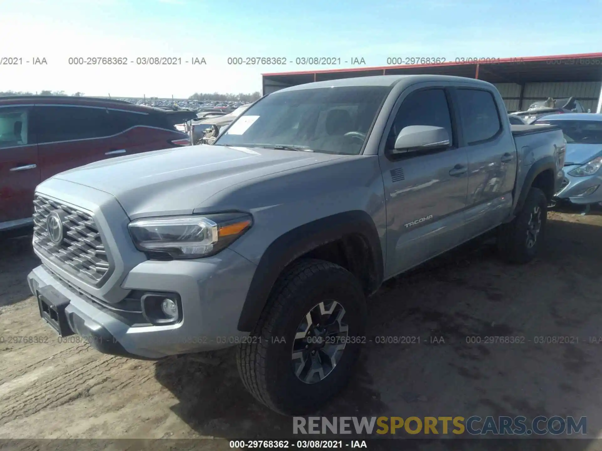 2 Photograph of a damaged car 3TMCZ5AN9LM366194 TOYOTA TACOMA 4WD 2020