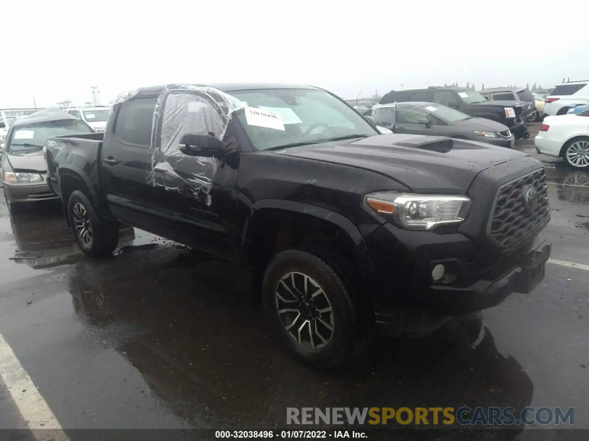 1 Photograph of a damaged car 3TMCZ5AN9LM366602 TOYOTA TACOMA 4WD 2020