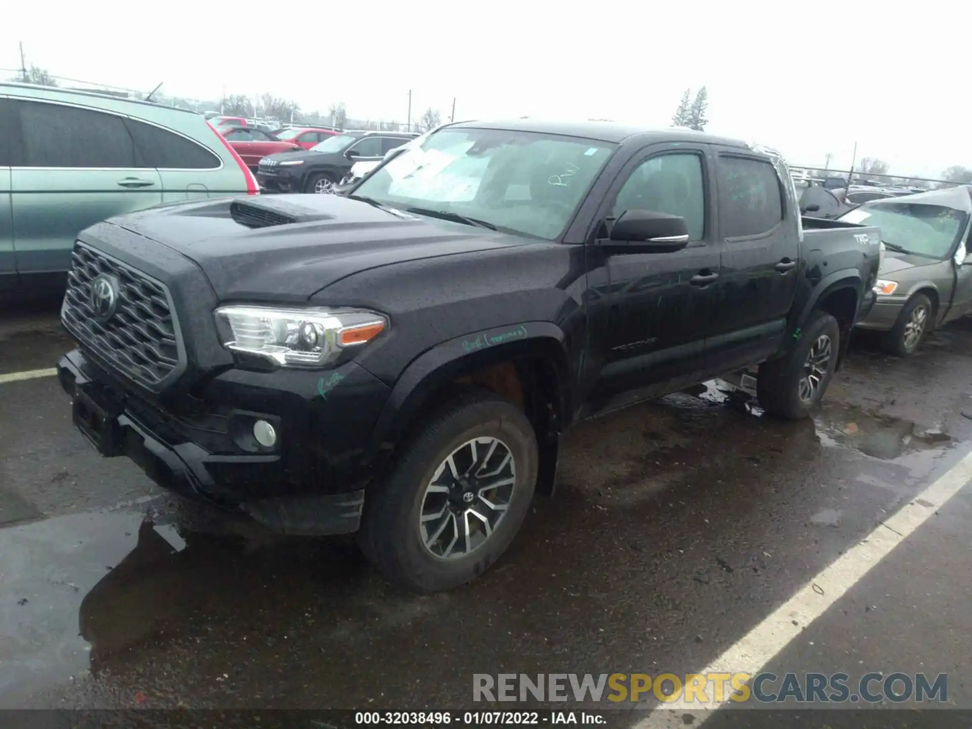 2 Photograph of a damaged car 3TMCZ5AN9LM366602 TOYOTA TACOMA 4WD 2020