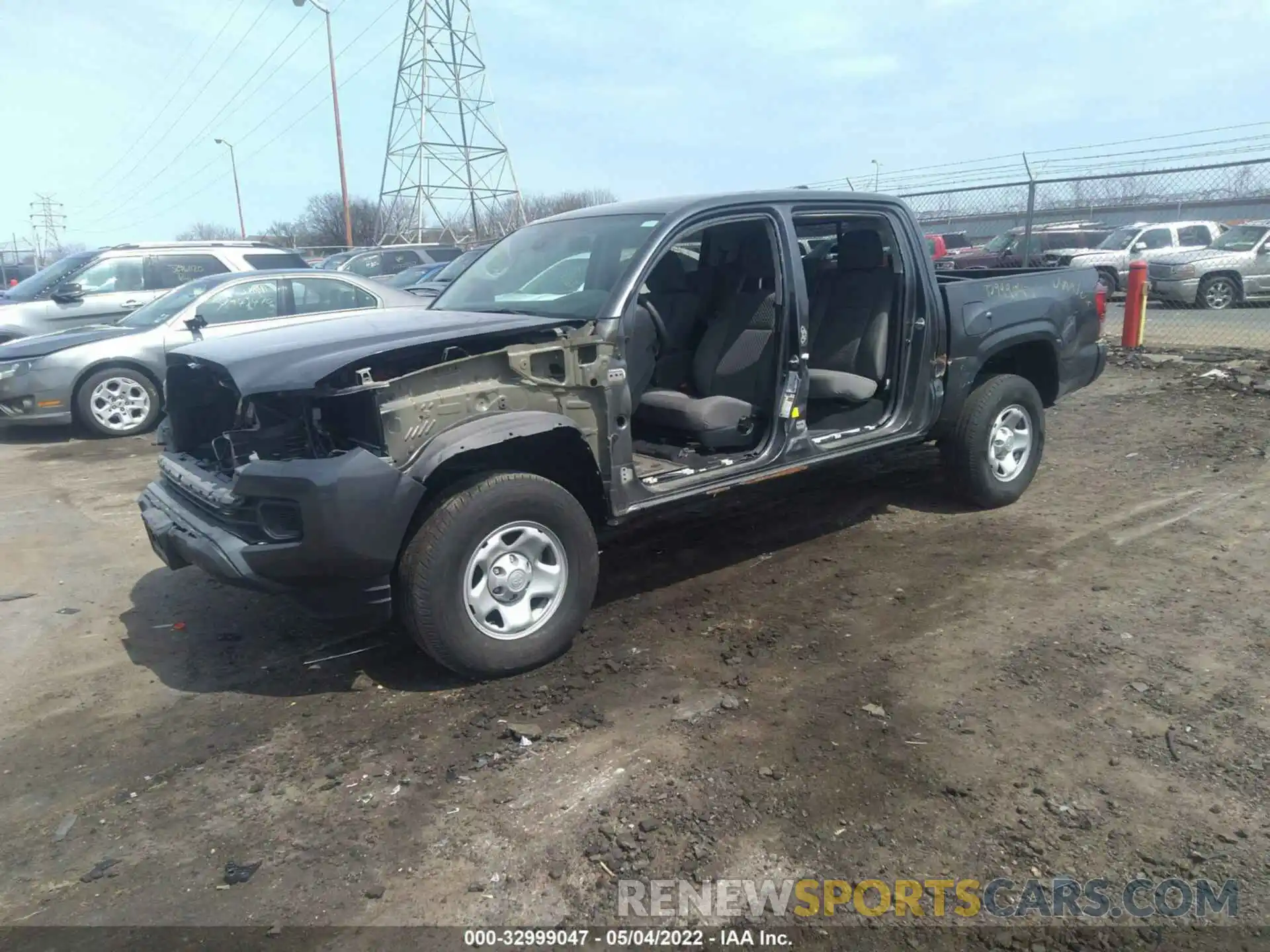 2 Photograph of a damaged car 3TMCZ5AN9LM366695 TOYOTA TACOMA 4WD 2020