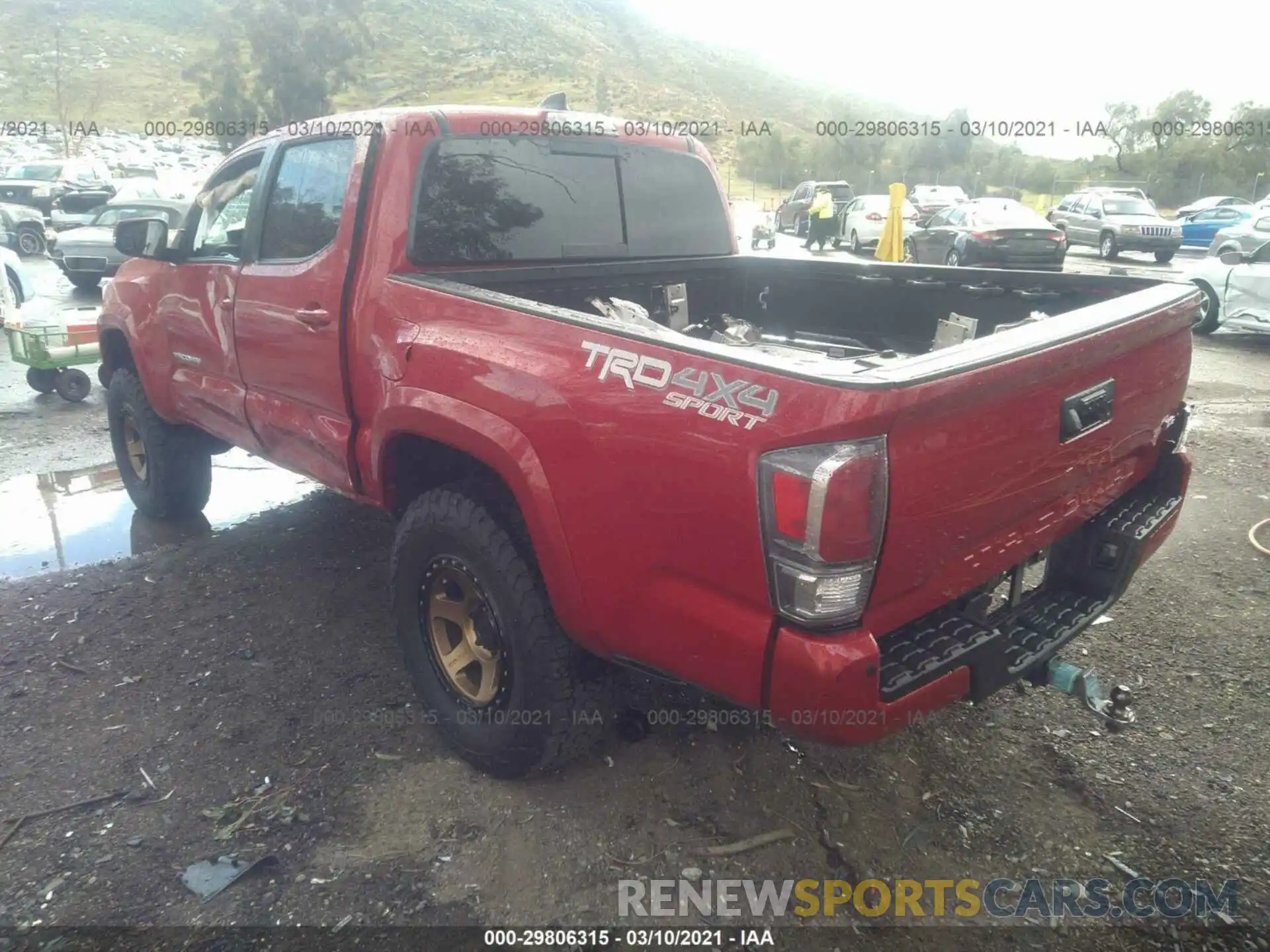 3 Photograph of a damaged car 3TMCZ5ANXLM290033 TOYOTA TACOMA 4WD 2020