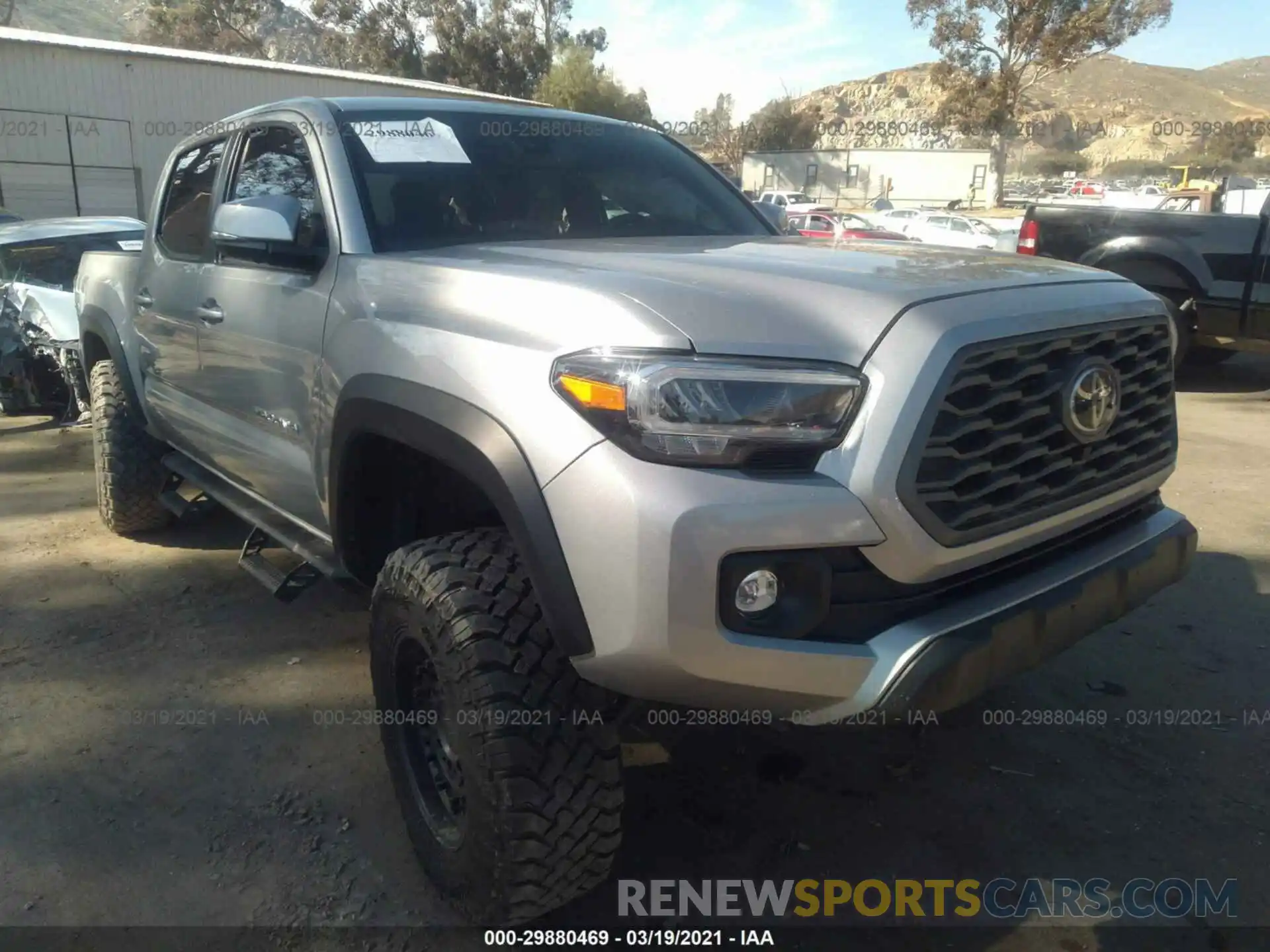 1 Photograph of a damaged car 3TMCZ5ANXLM295460 TOYOTA TACOMA 4WD 2020