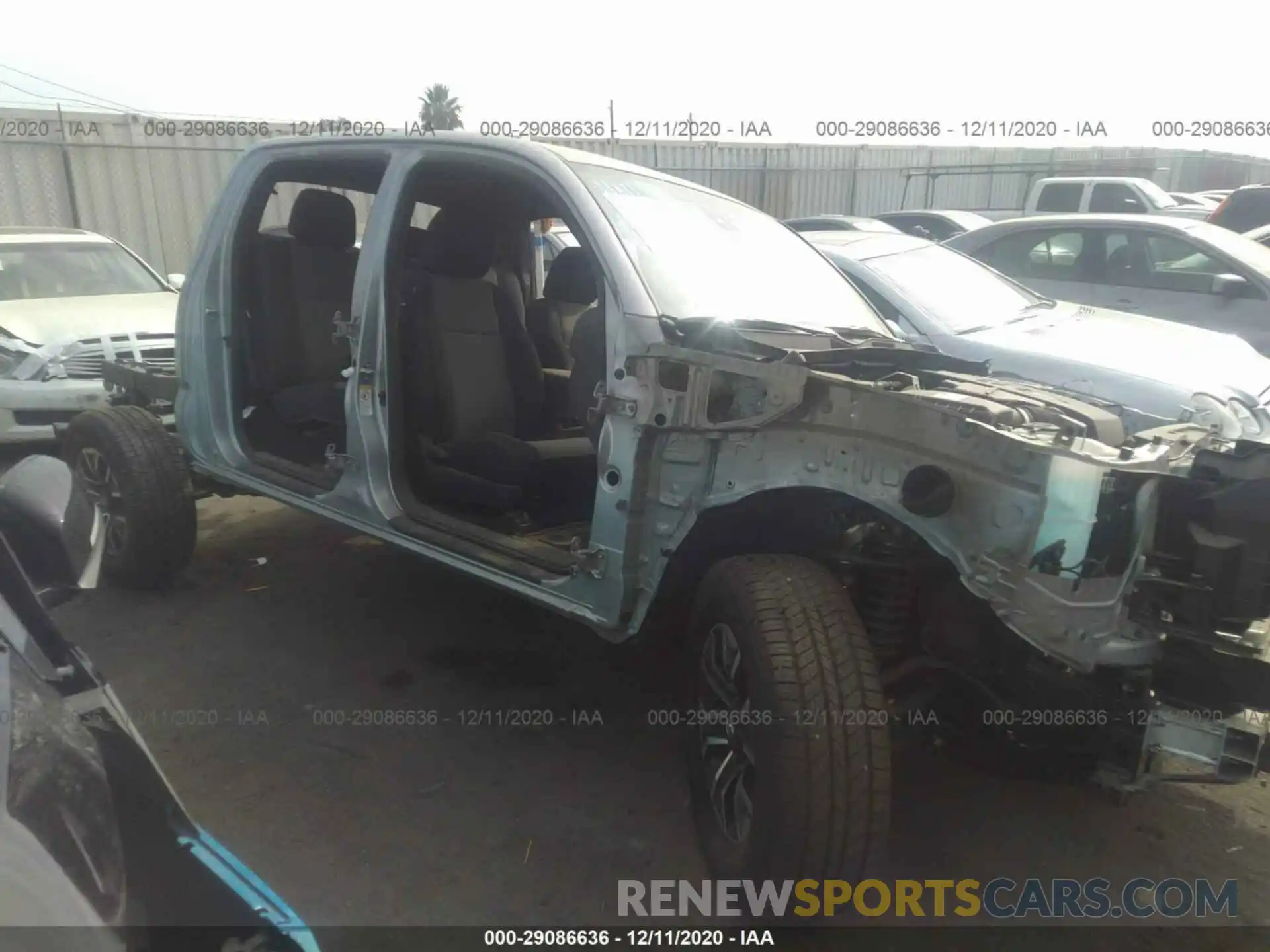 1 Photograph of a damaged car 3TMCZ5ANXLM296656 TOYOTA TACOMA 4WD 2020