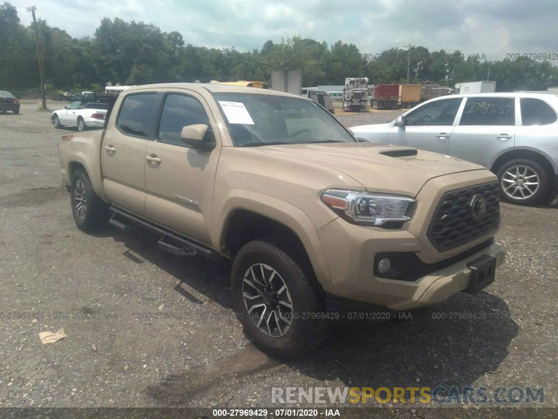 1 Photograph of a damaged car 3TMCZ5ANXLM307946 TOYOTA TACOMA 4WD 2020