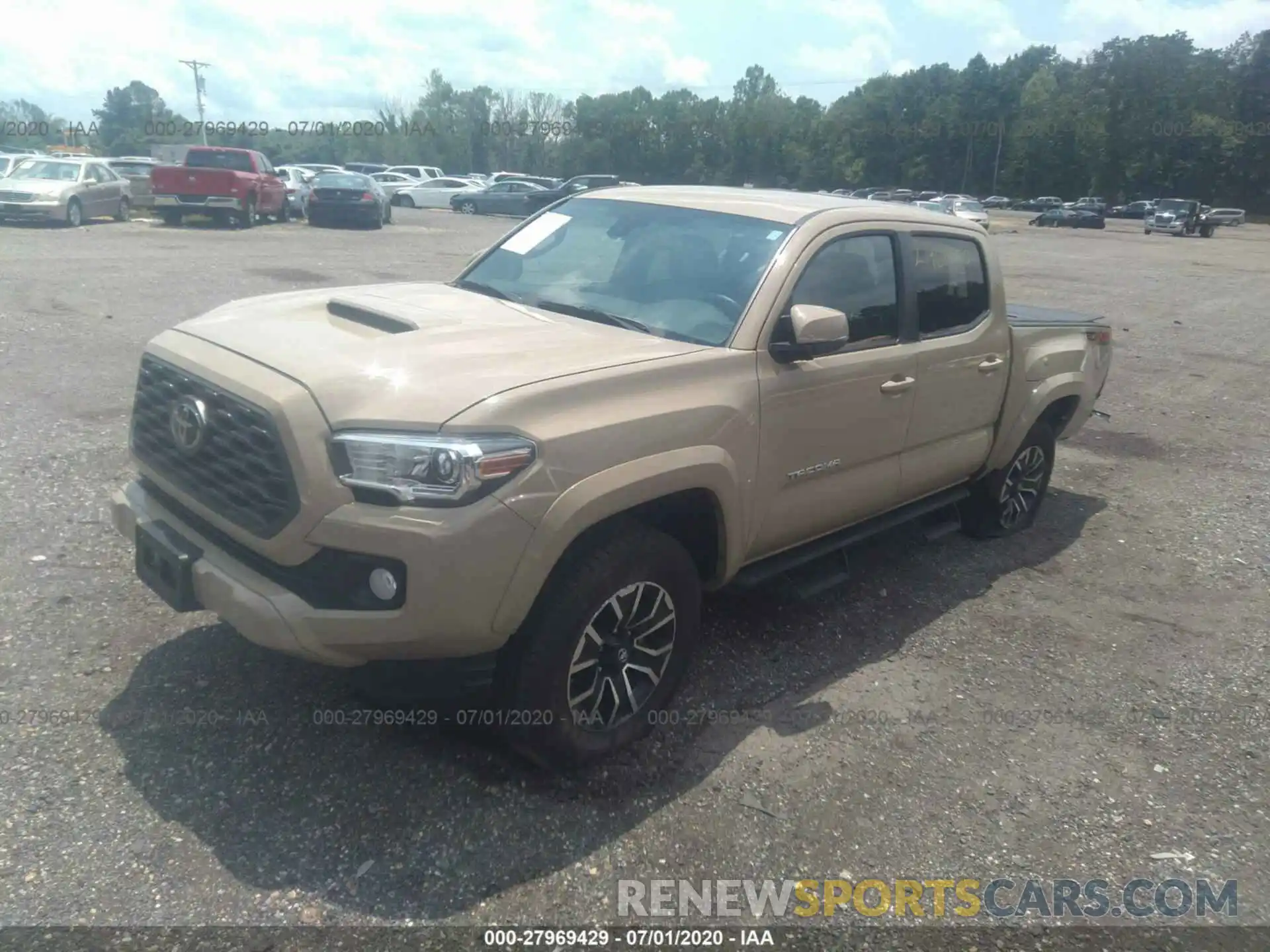 2 Photograph of a damaged car 3TMCZ5ANXLM307946 TOYOTA TACOMA 4WD 2020