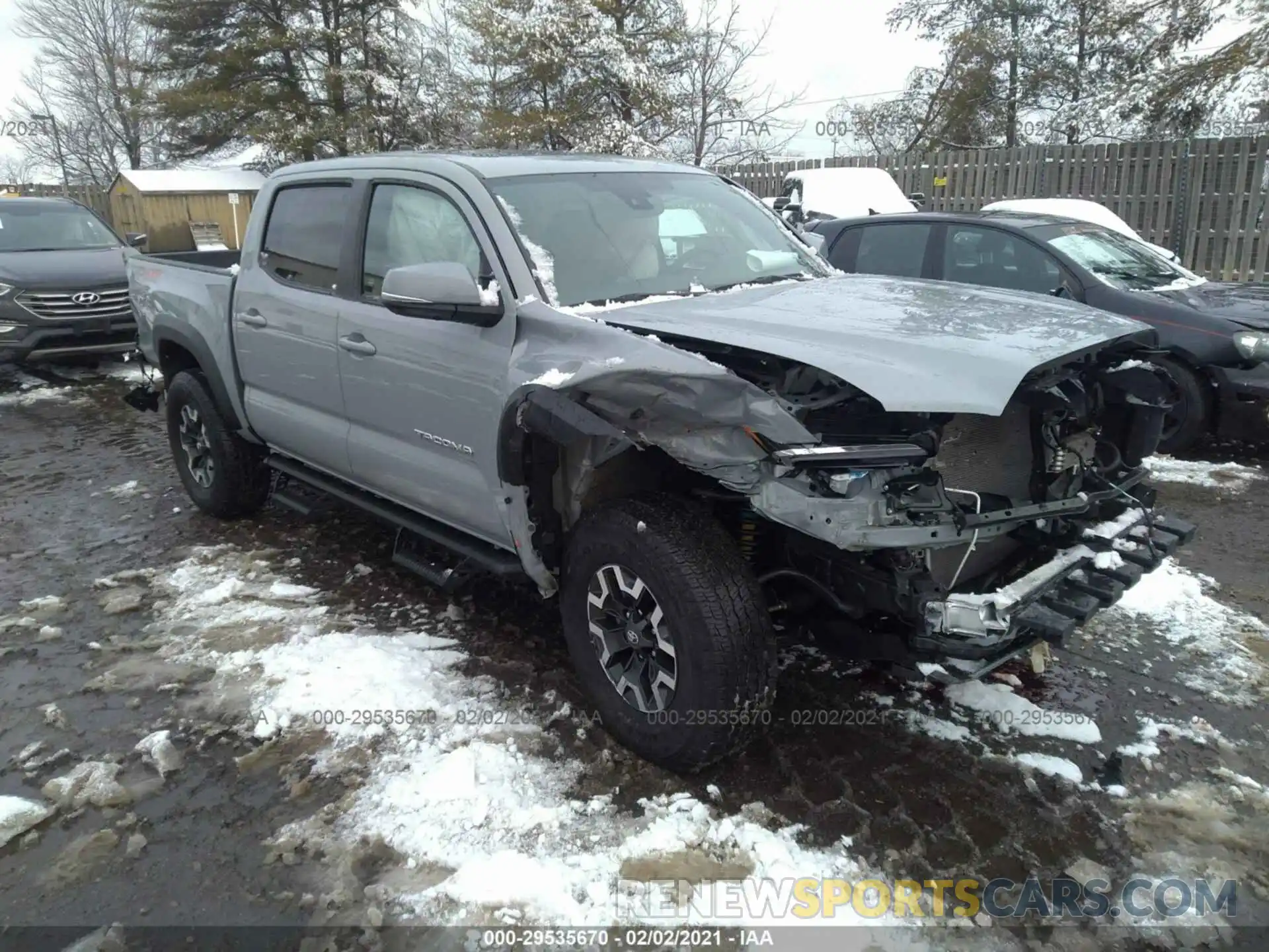 1 Photograph of a damaged car 3TMCZ5ANXLM312337 TOYOTA TACOMA 4WD 2020