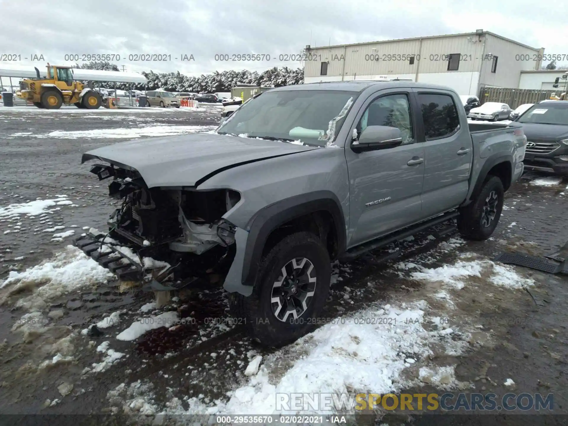 2 Photograph of a damaged car 3TMCZ5ANXLM312337 TOYOTA TACOMA 4WD 2020