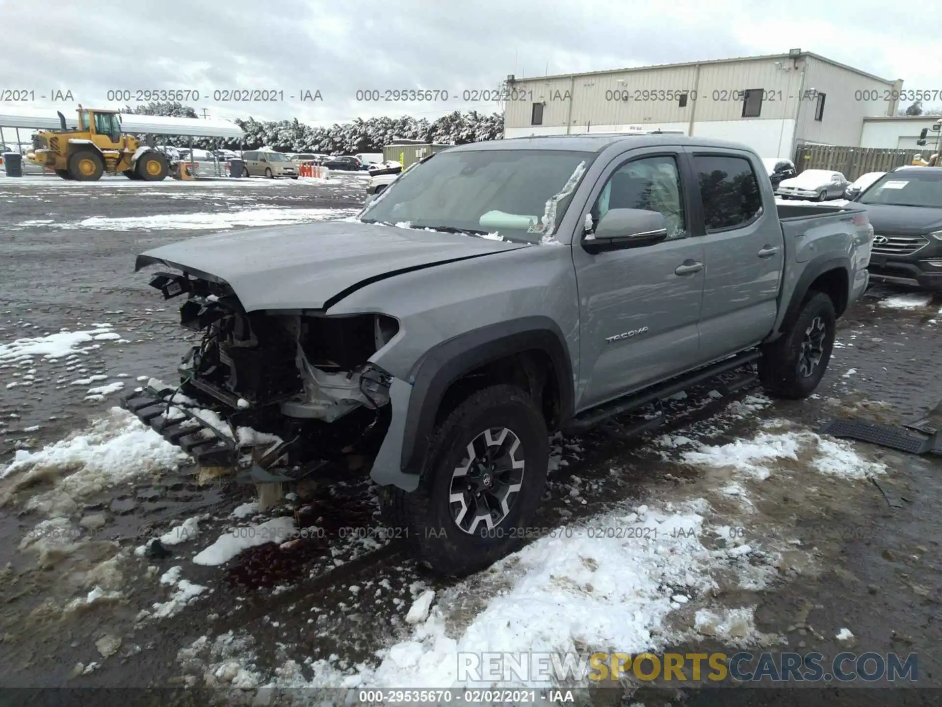 2 Фотография поврежденного автомобиля 3TMCZ5ANXLM312337 TOYOTA TACOMA 4WD 2020